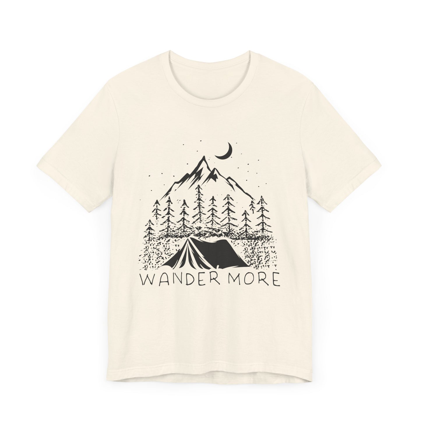 Camping: Wander More - Unisex Jersey Short Sleeve Tee