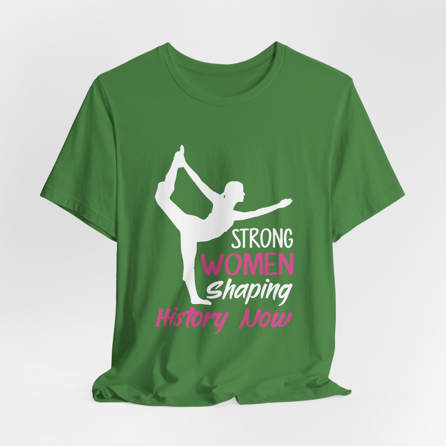 Yoga: Strong Women Shaping History Now - Unisex Jersey Short Sleeve Tee