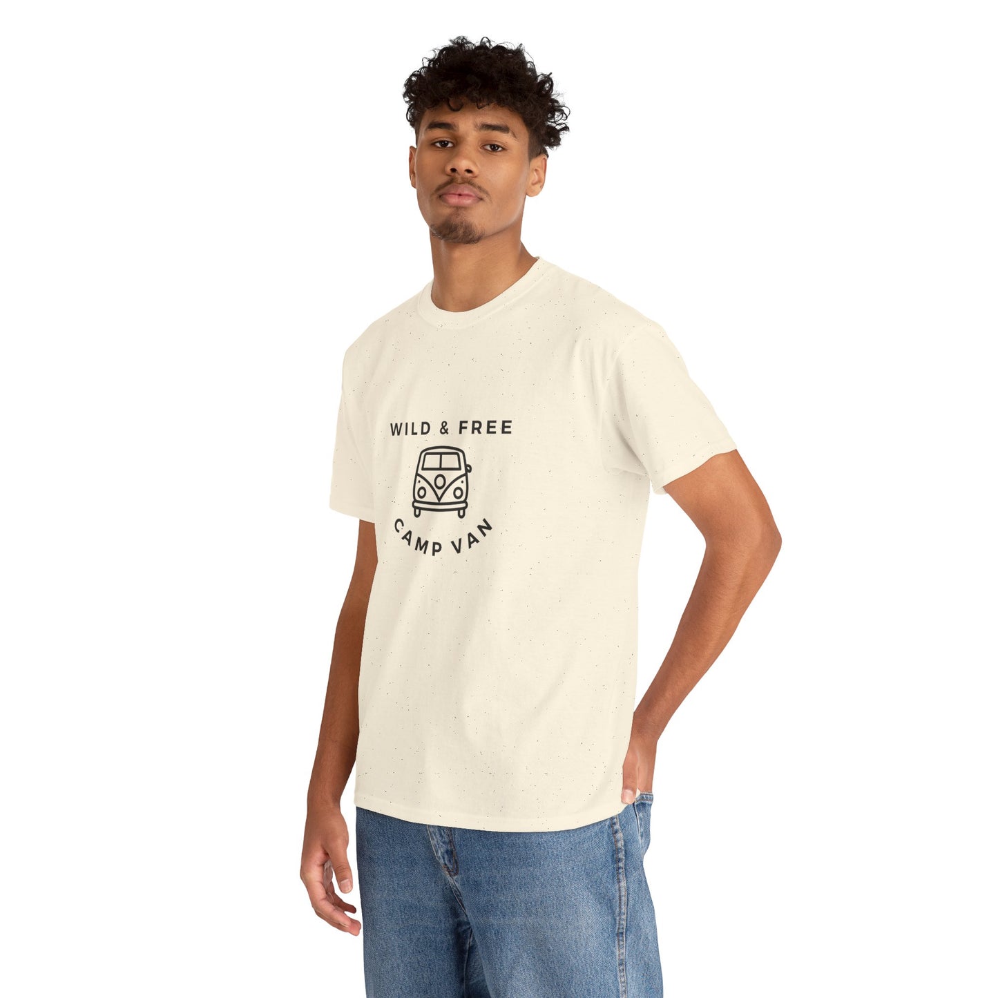 Wild & Free, Camp Van - Unisex Heavy Cotton Tee - 10567