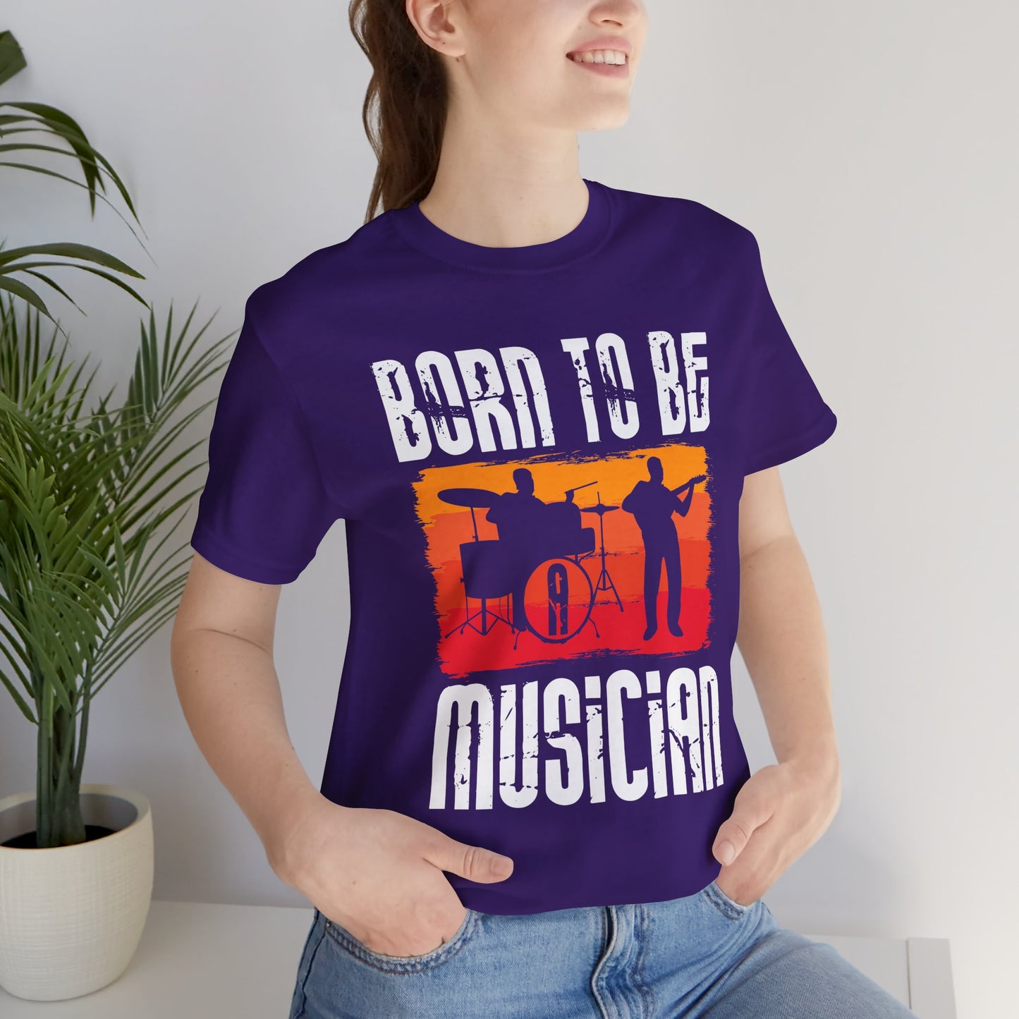 Born To Be A Musician - Unisex Jersey Short Sleeve Tee - 11978