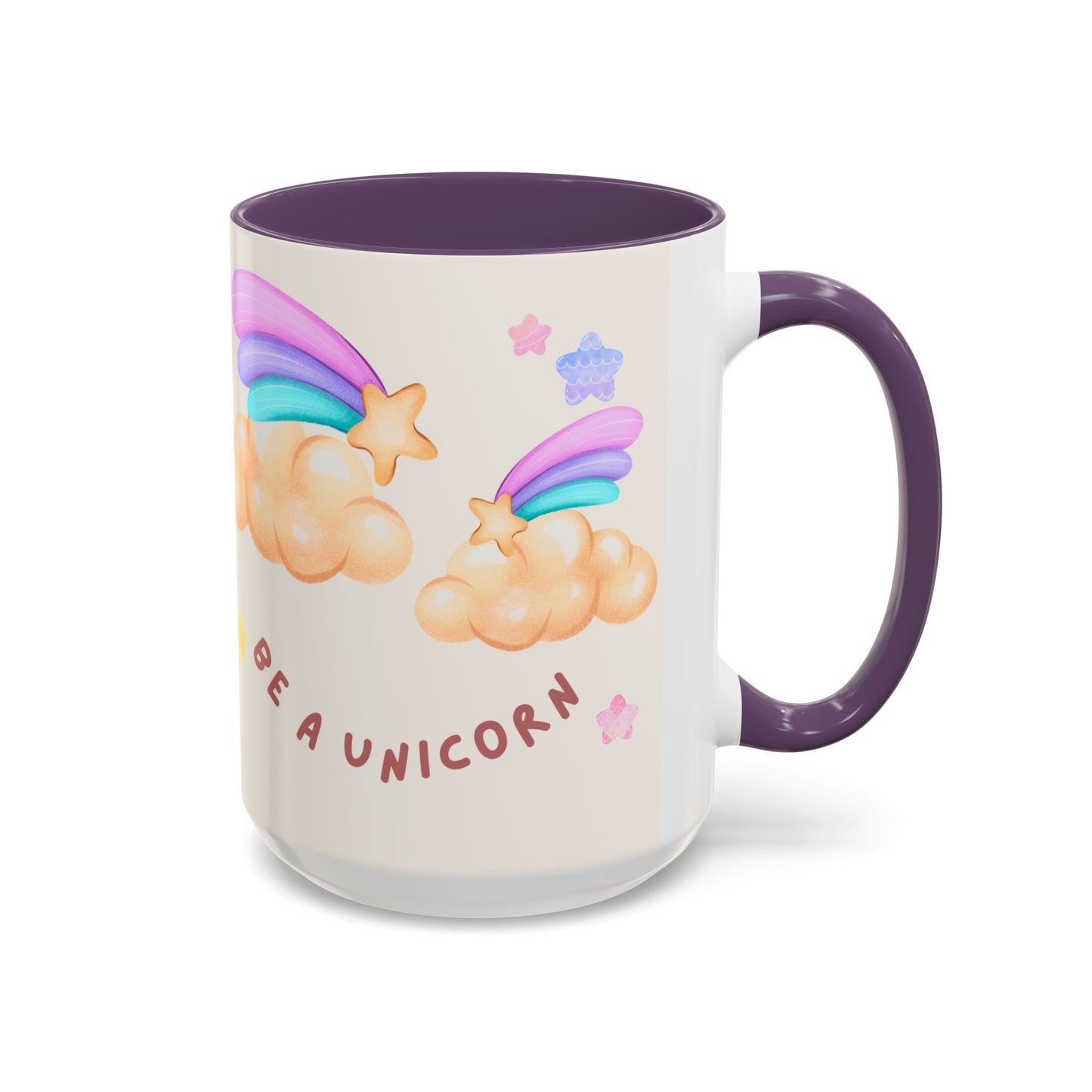 Normal is Boring, Be A Unicorn - Accent Coffee Mug (11, 15oz) - 11084
