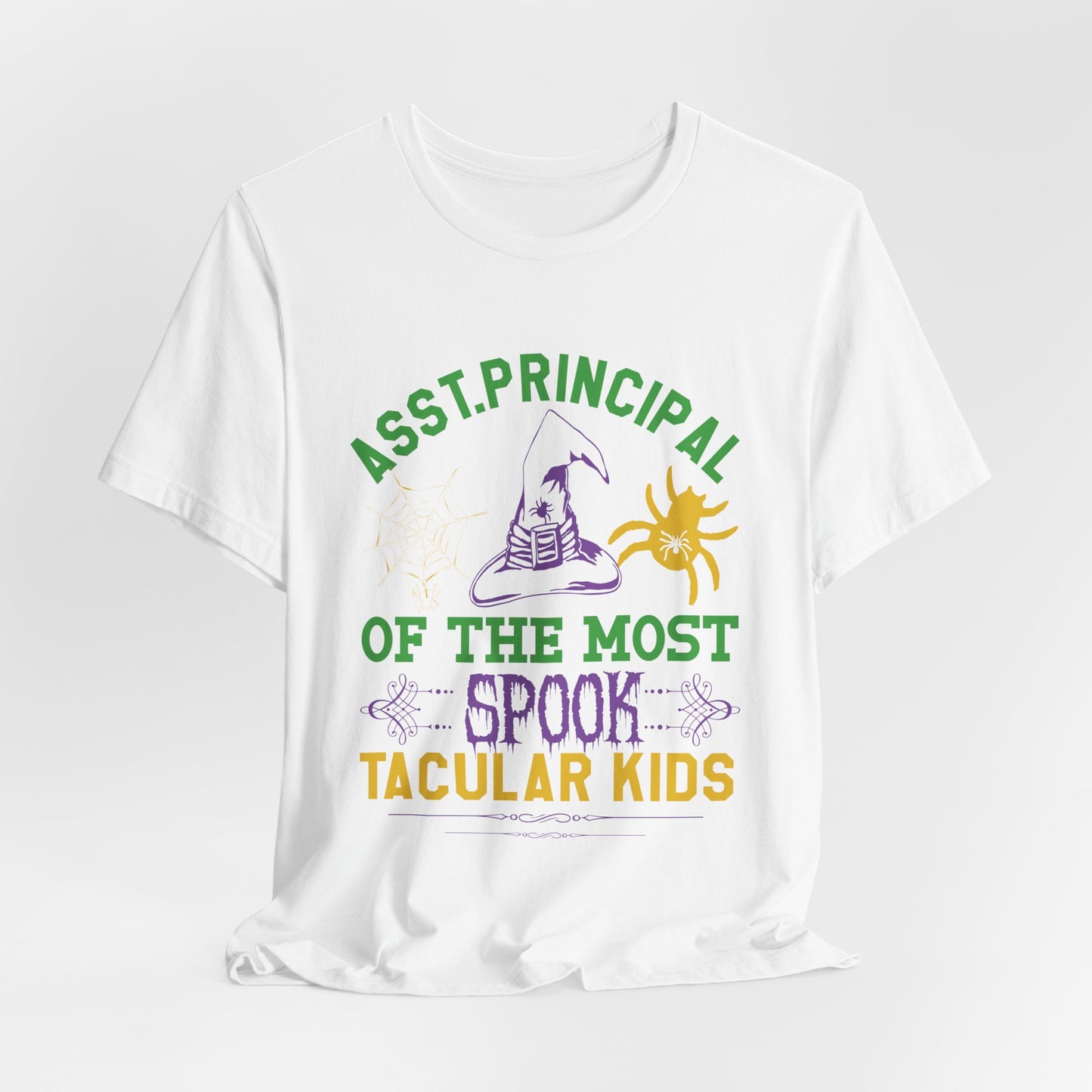 Asst. Principal of the Most Spook-Tacular Kids - Unisex Jersey Short Sleeve Tee - 12384