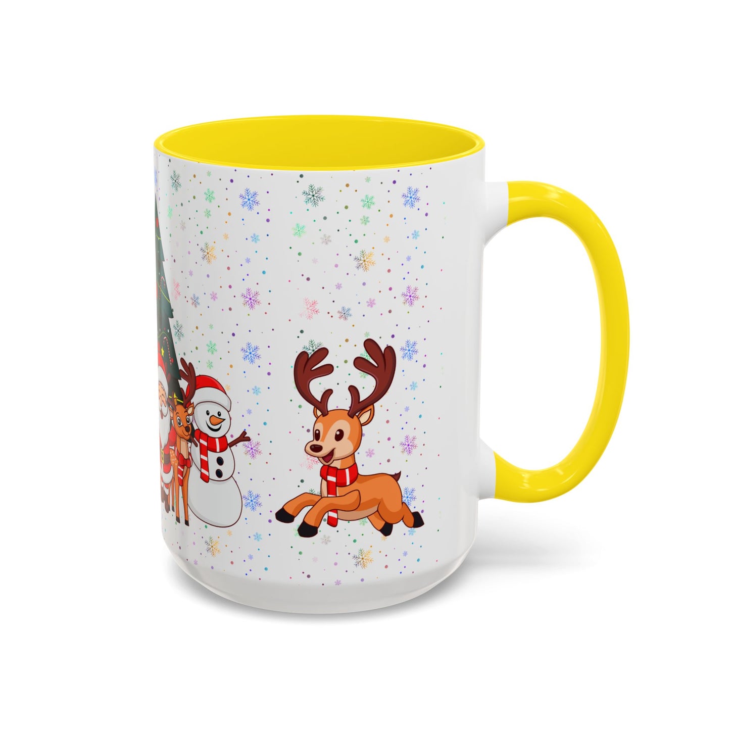 Christmas Party,  Santa,  Snowman, & Reindeer -  Accent Coffee Mug (11, 15oz) - 10428