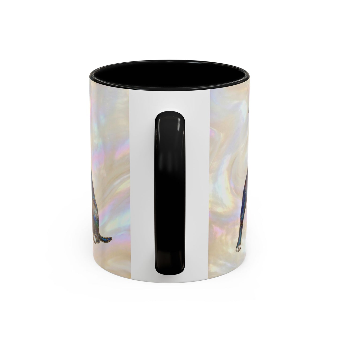 Pitbull Dog Accent Coffee Mug — Stained Glass Design (11/15oz) - 14536