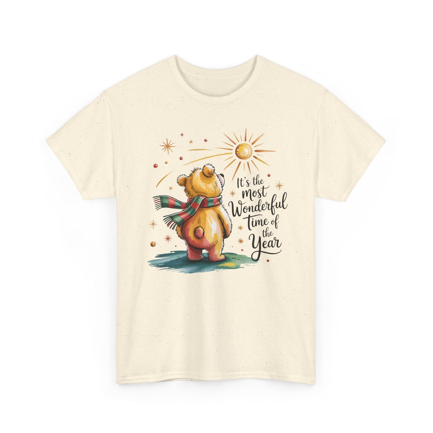 Christmas Bear T-Shirt – “It’s the Most Wonderful Time of the Year” Cute Holiday Gift Tee - 14852