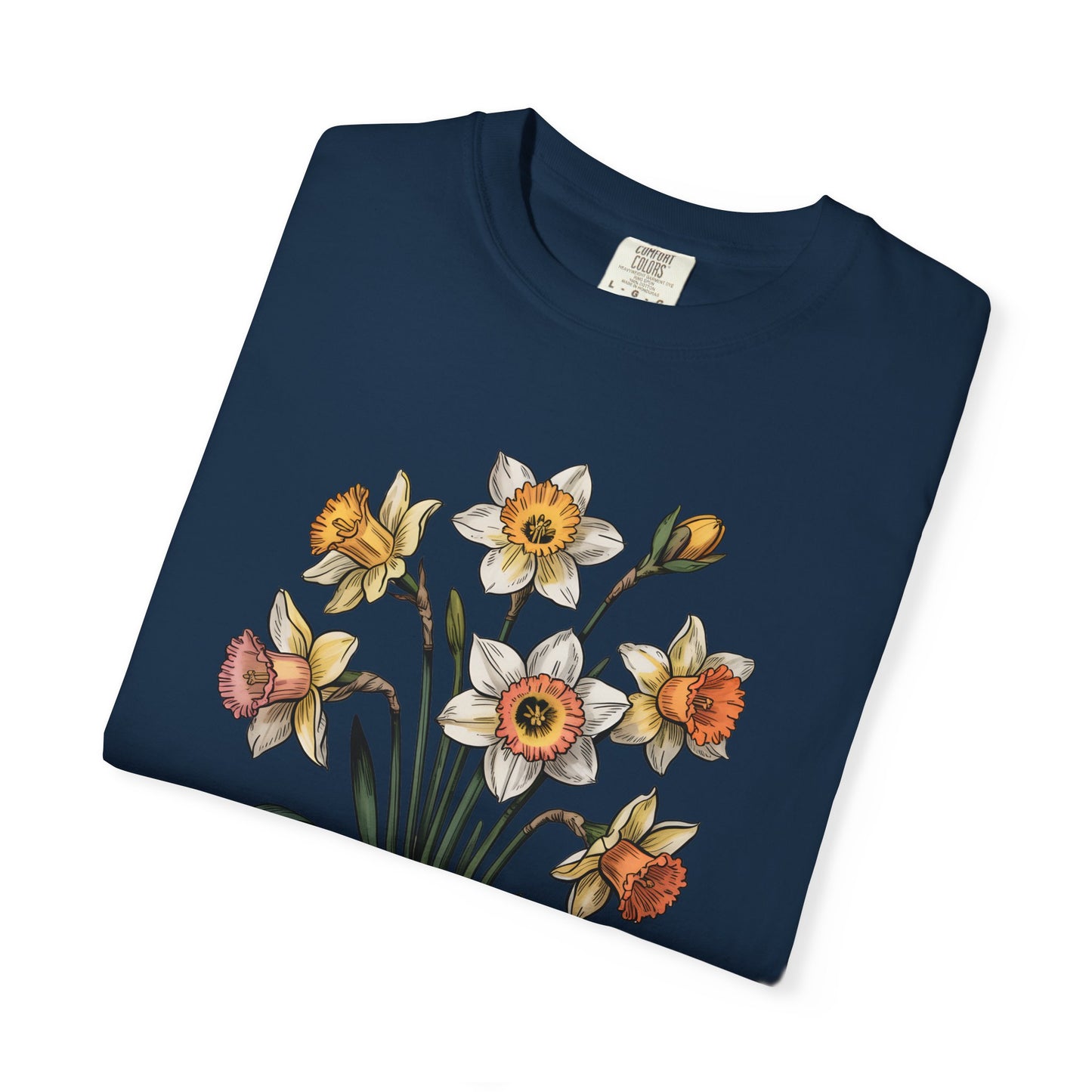 March Birth Flower Shirt – Daffodil Floral Graphic Tee, March Birthday Gift for Her - 14798