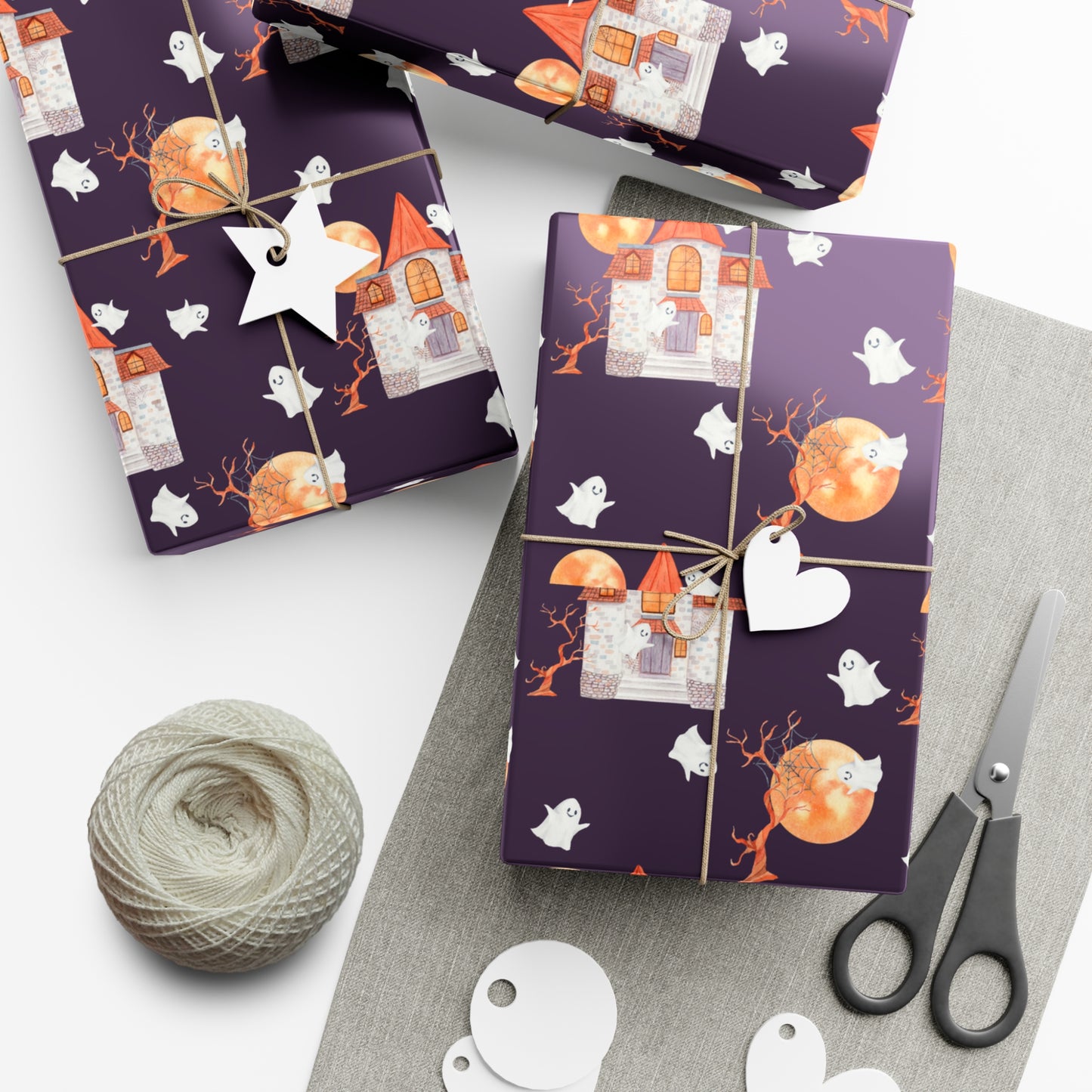 Halloween House - Gift Wrap Papers