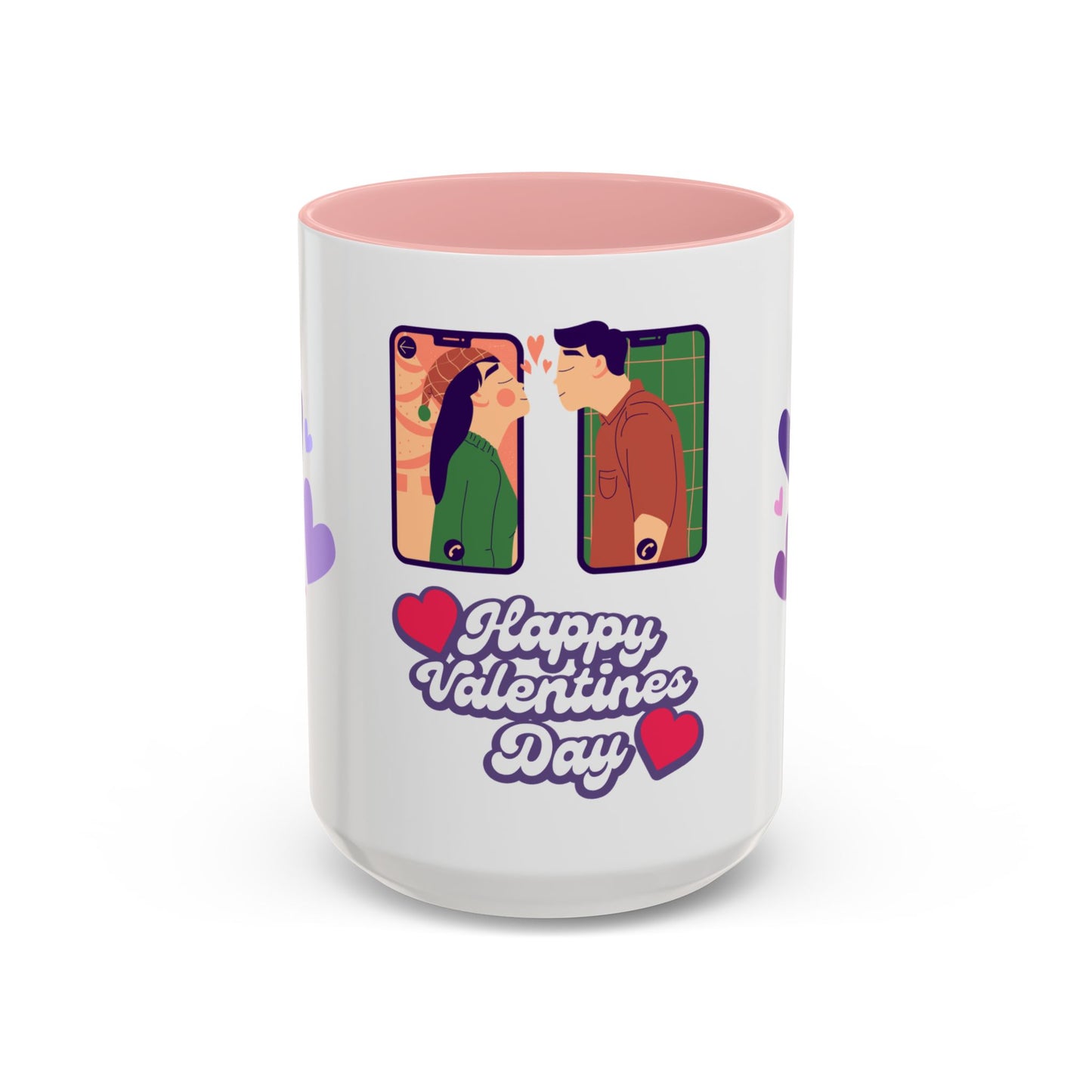 Happy Valentine's Day - Accent Coffee Mug (11, 15oz) - 11593