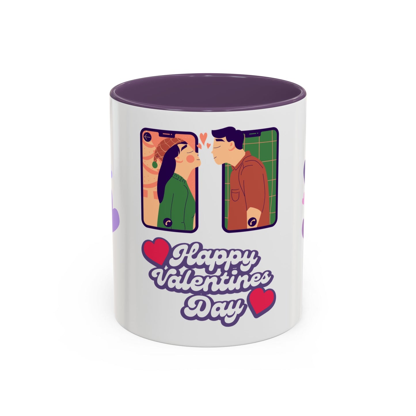 Happy Valentine's Day - Accent Coffee Mug (11, 15oz) - 11593