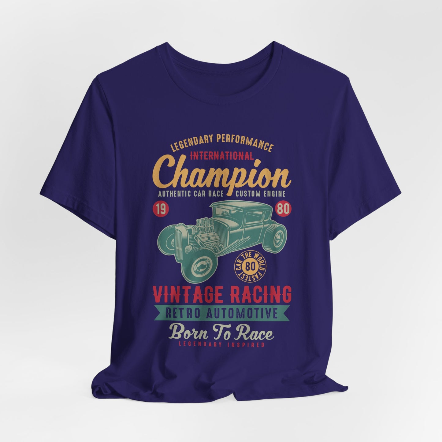 Legendary Performance, Vintage Racing, Retro Automotive - Unisex Jersey Short Sleeve Tee - 12954