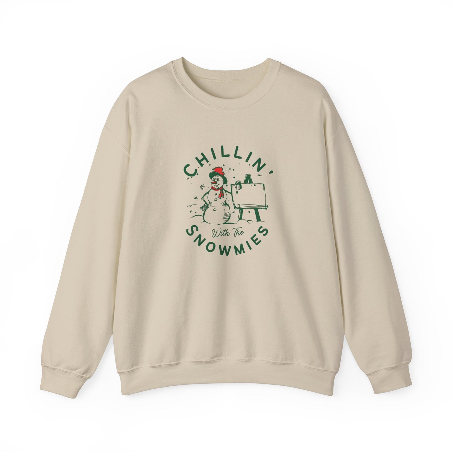 Chillin' With Snowmies - Unisex Heavy Blend™ Crewneck Sweatshirt - 10525