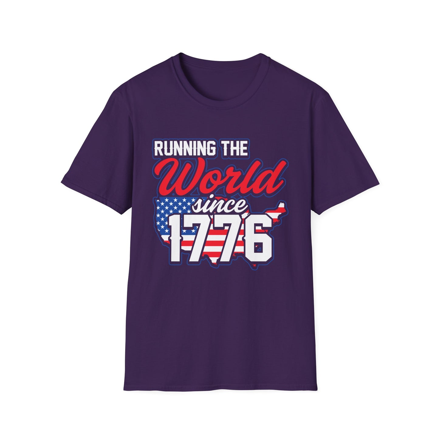 Running the World Since 1776 Unisex T-Shirt | Patriotic Tee, Independence Day Shirt, USA Pride Apparel, American History T-Shirt - 13599