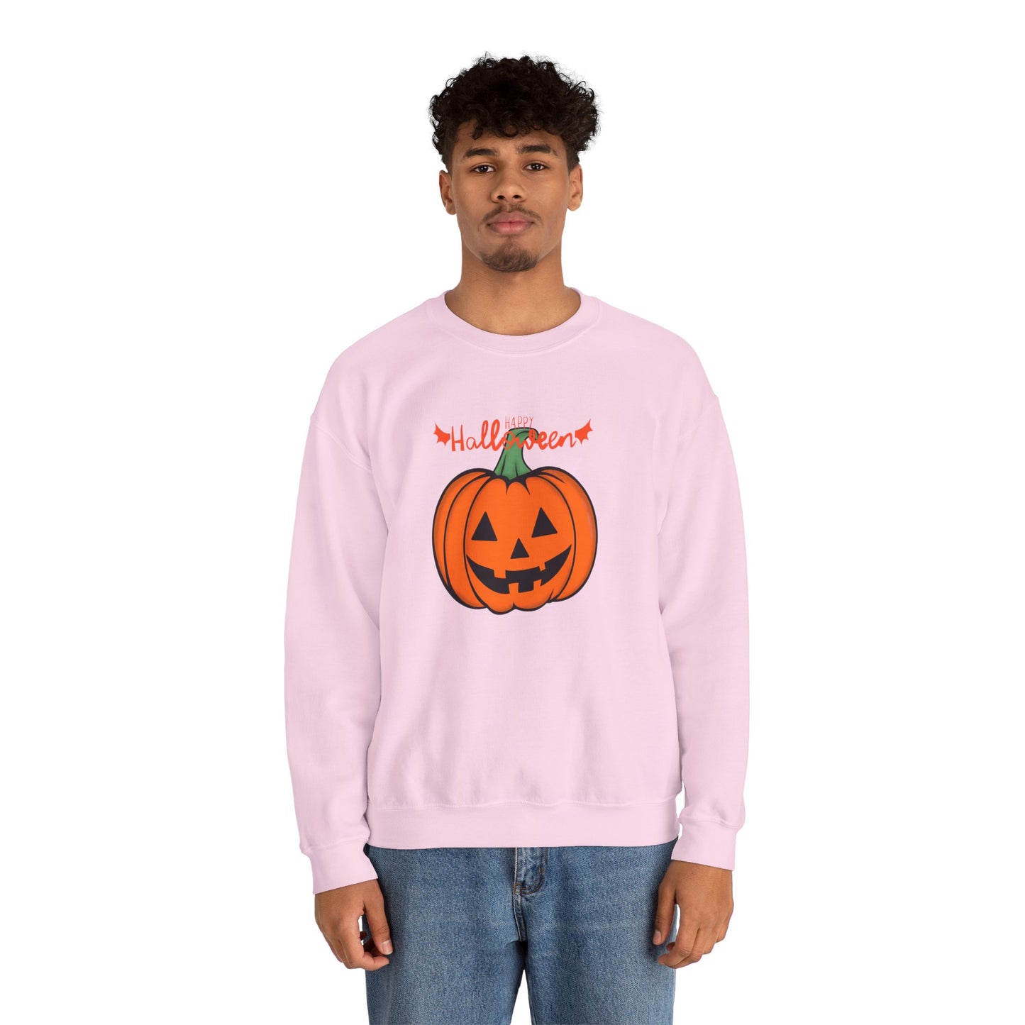 Happy Halloween, Big Pumpkin - Unisex Heavy Blend™ Crewneck Sweatshirt