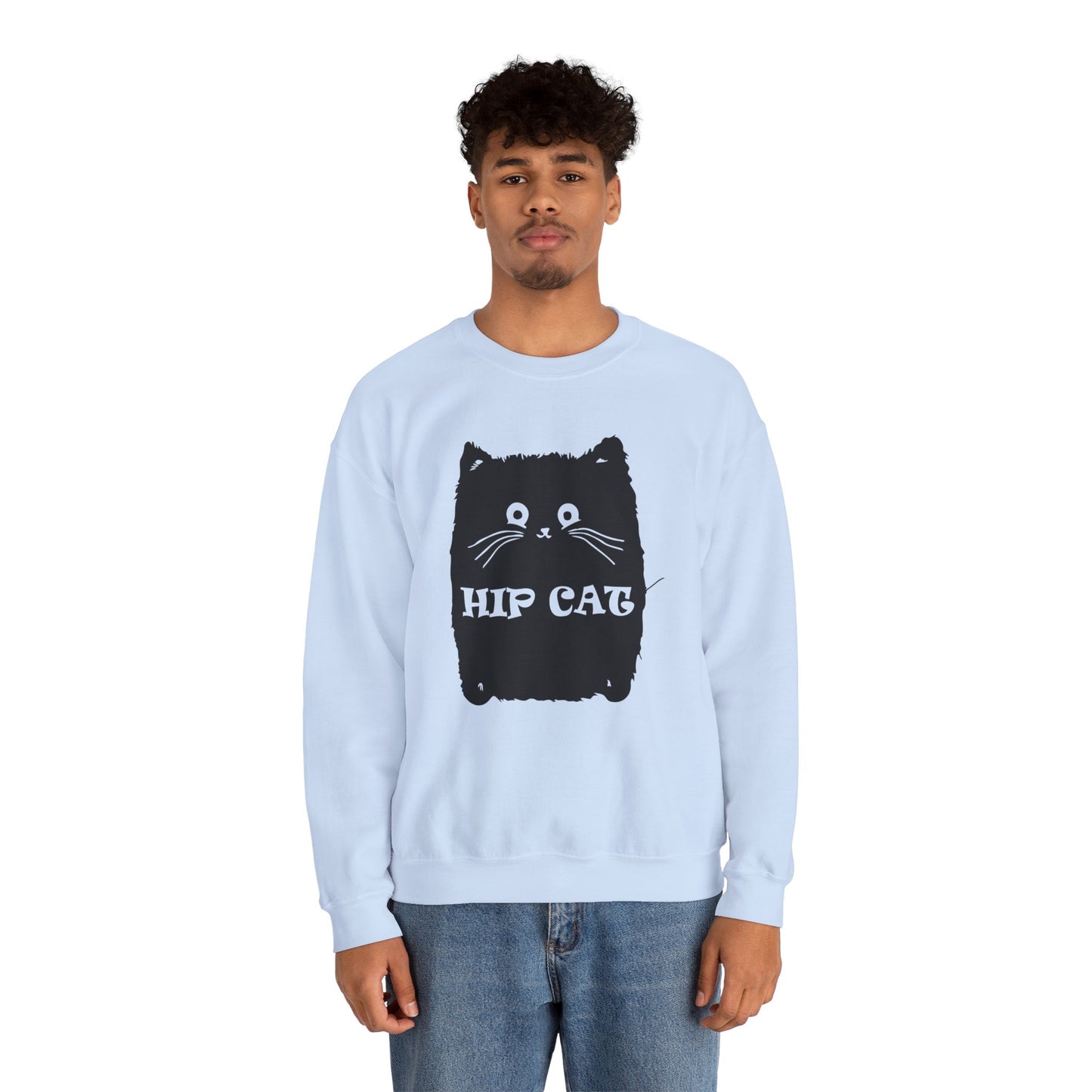 Hip Cat - Unisex Heavy Blend™ Crewneck Sweatshirt