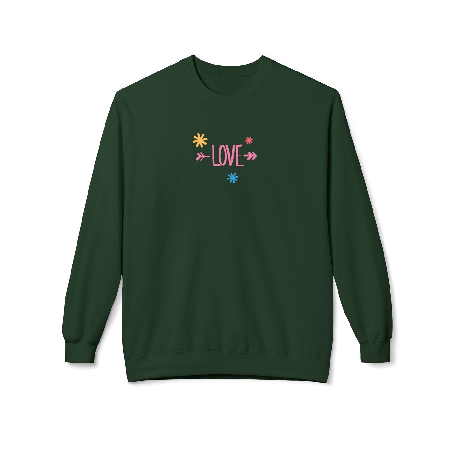 Love - Unisex Midweight Softstyle Fleece Crewneck Sweatshirt - 11624