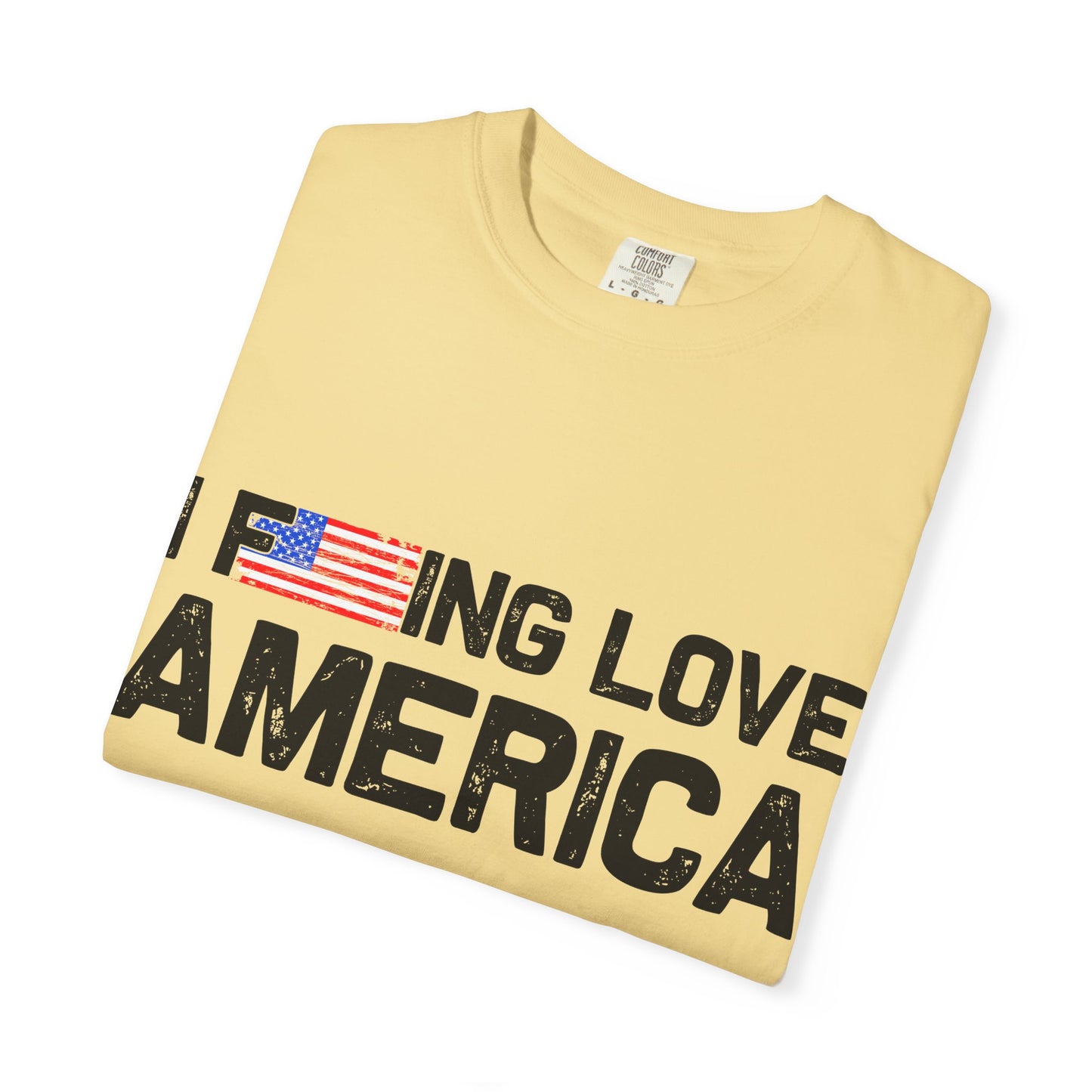 Unisex T-Shirt with Patriotic Love for America, Casual Tee, Independence Day Gift, Love America Shirt, Gift for Patriot - 13654