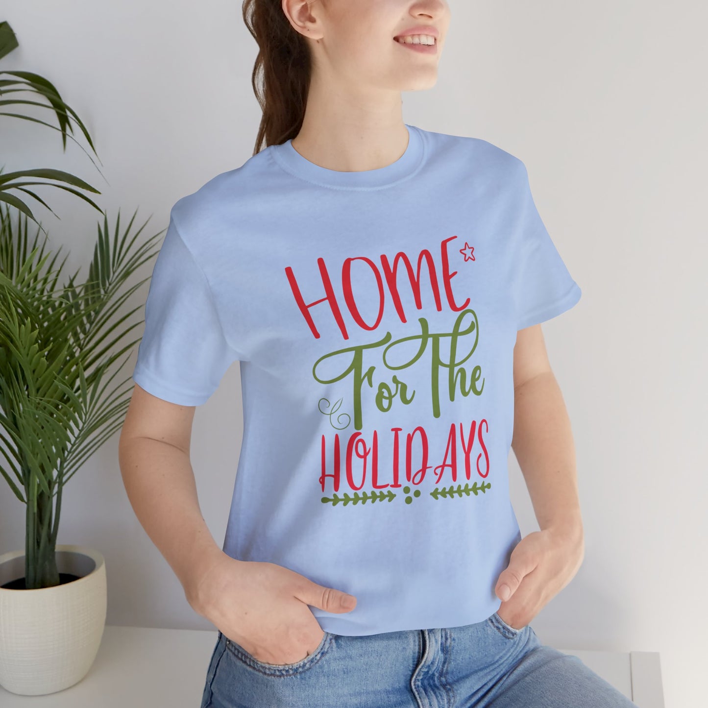 Christmas: Home For The Holiday - Unisex Jersey Short Sleeve Tee