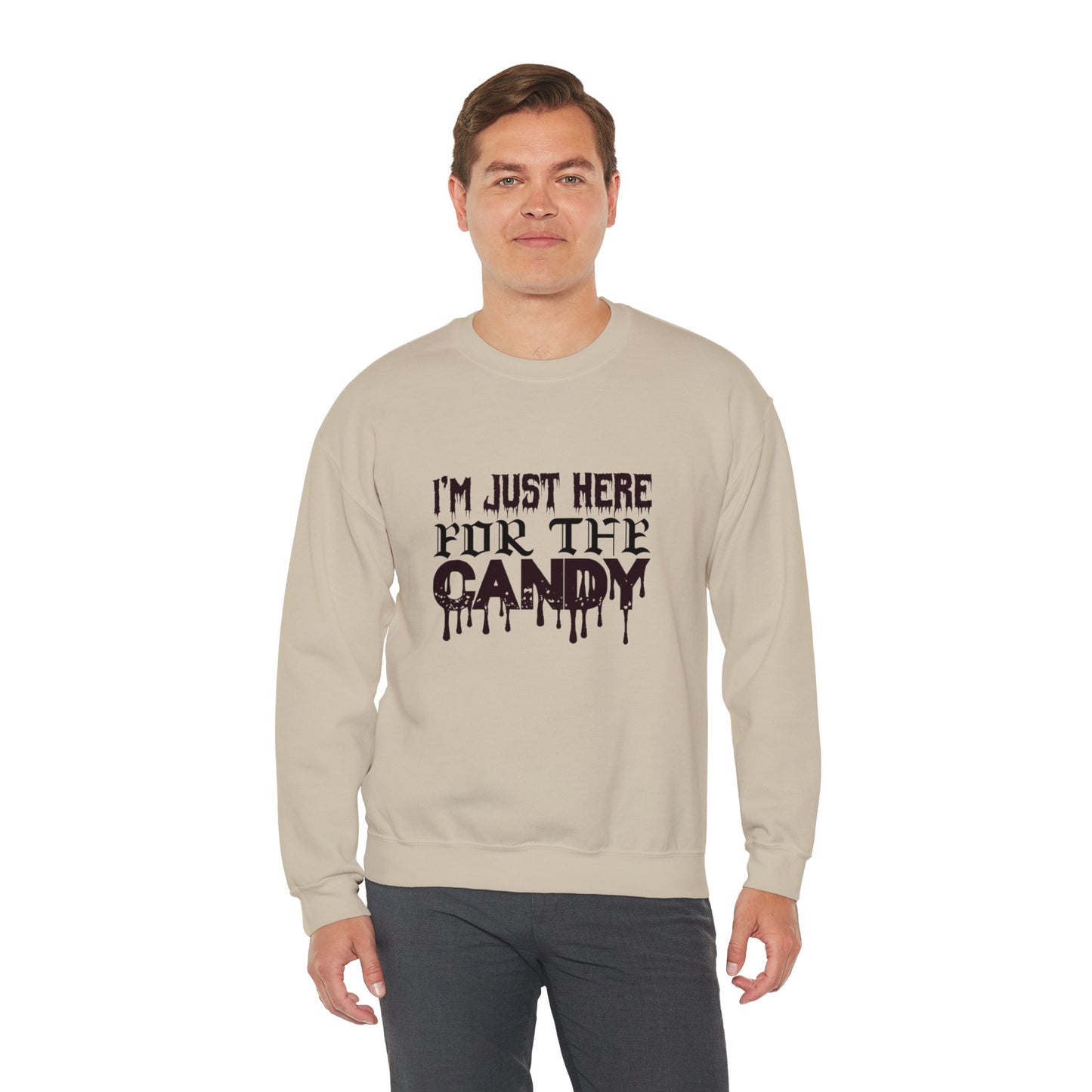 I'm Just Here For The Candy - Unisex Heavy Blend™ Crewneck Sweatshirt