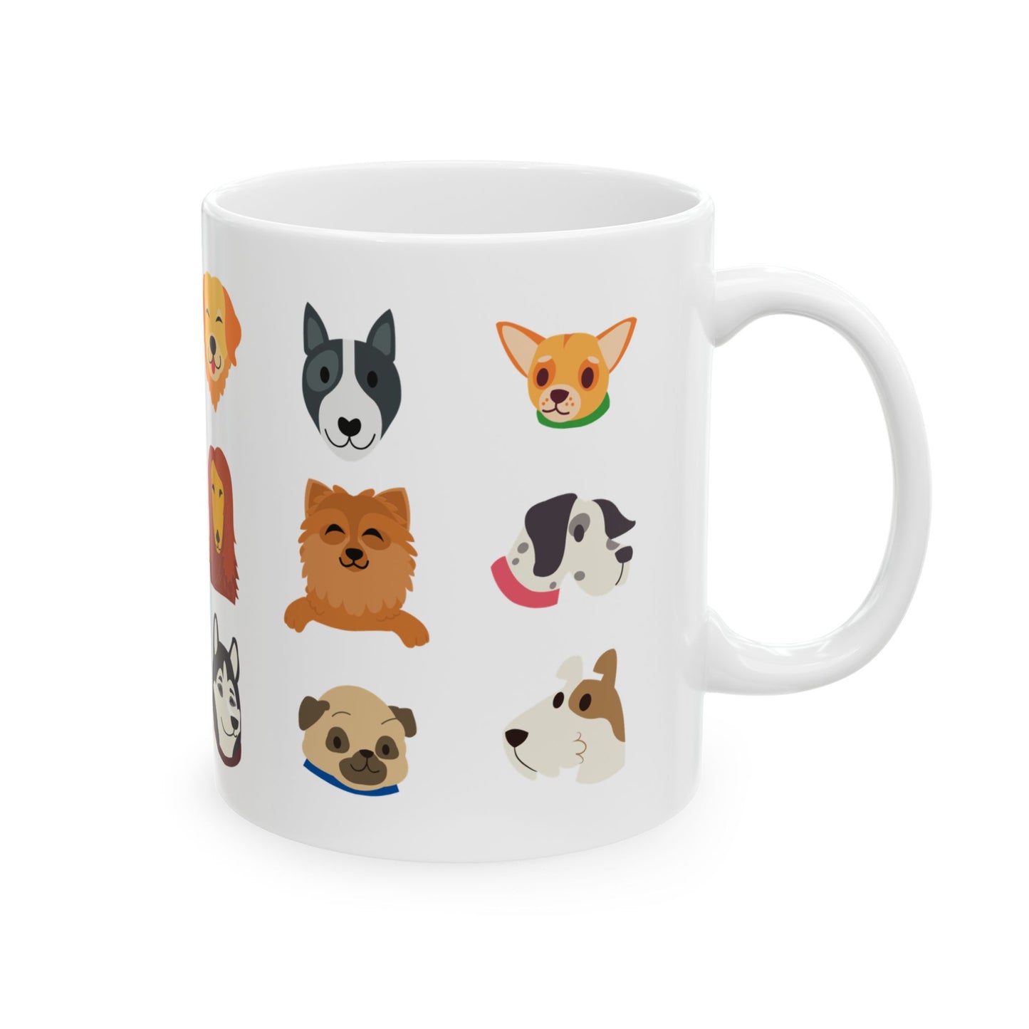 Whimsical Pet-Themed Ceramic Mug - Perfect Gift for Dog Lovers, Animal Enthusiasts, Cozy Home Decor, Birthdays - 14164