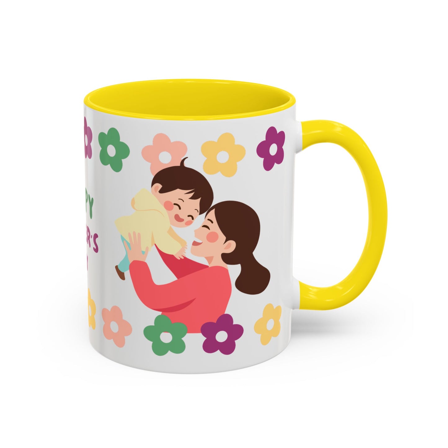 Happy Mother's Day Floral Accent Coffee Mug - 11/15oz - 12491
