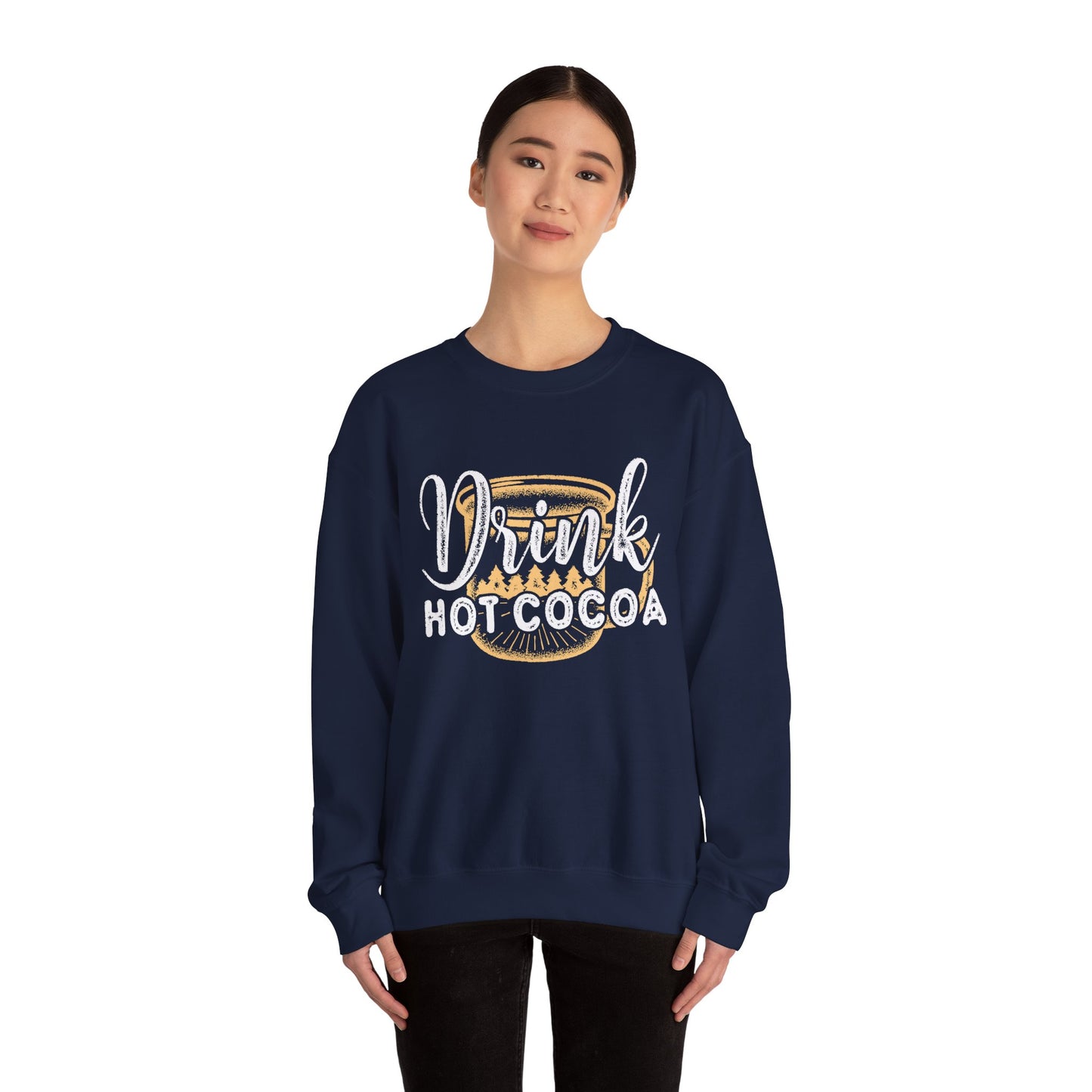 Drink Hot Cocoa - Unisex Heavy Blend™ Crewneck Sweatshirt