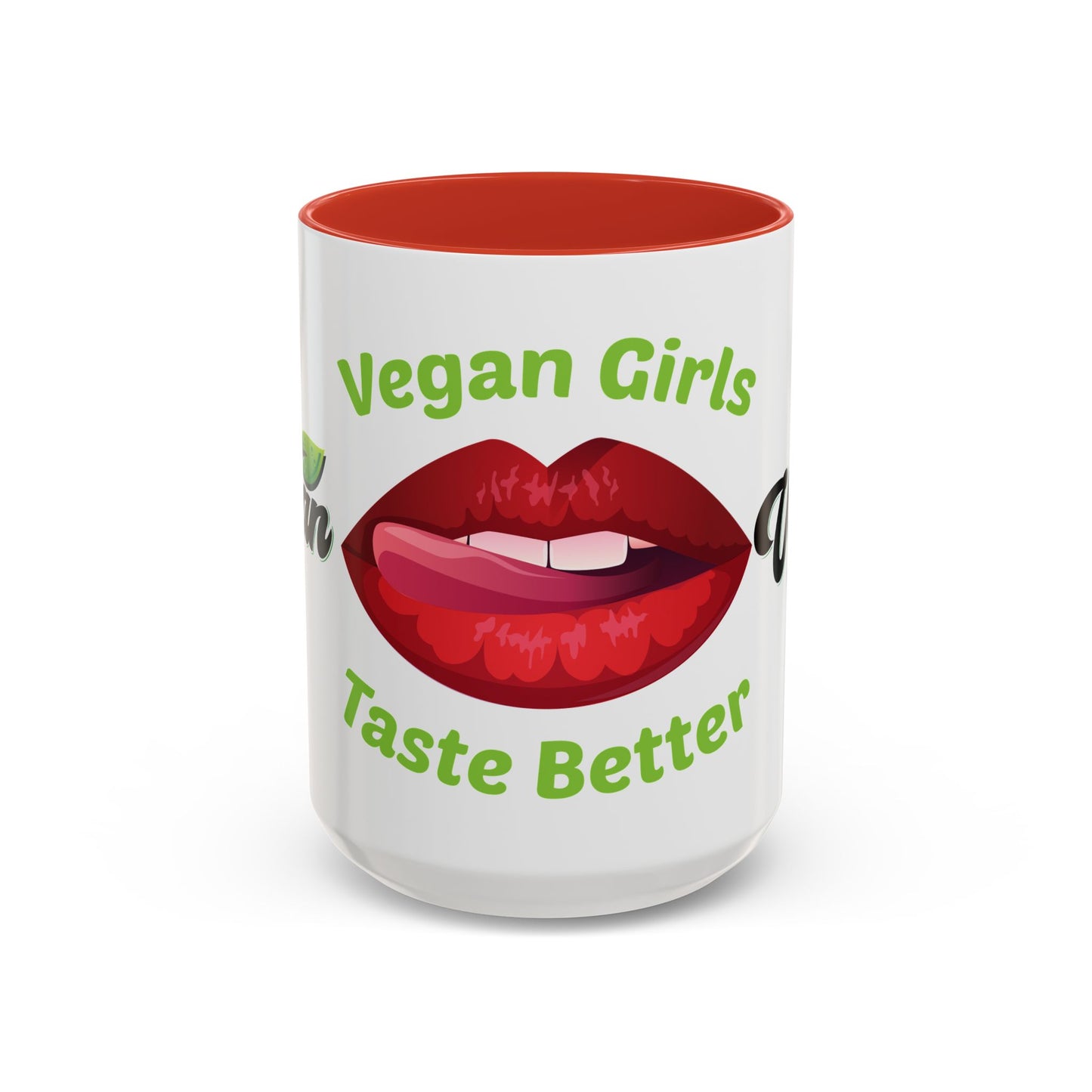 Vegan Girls Taste Better - Accent Coffee Mug (11, 15oz)