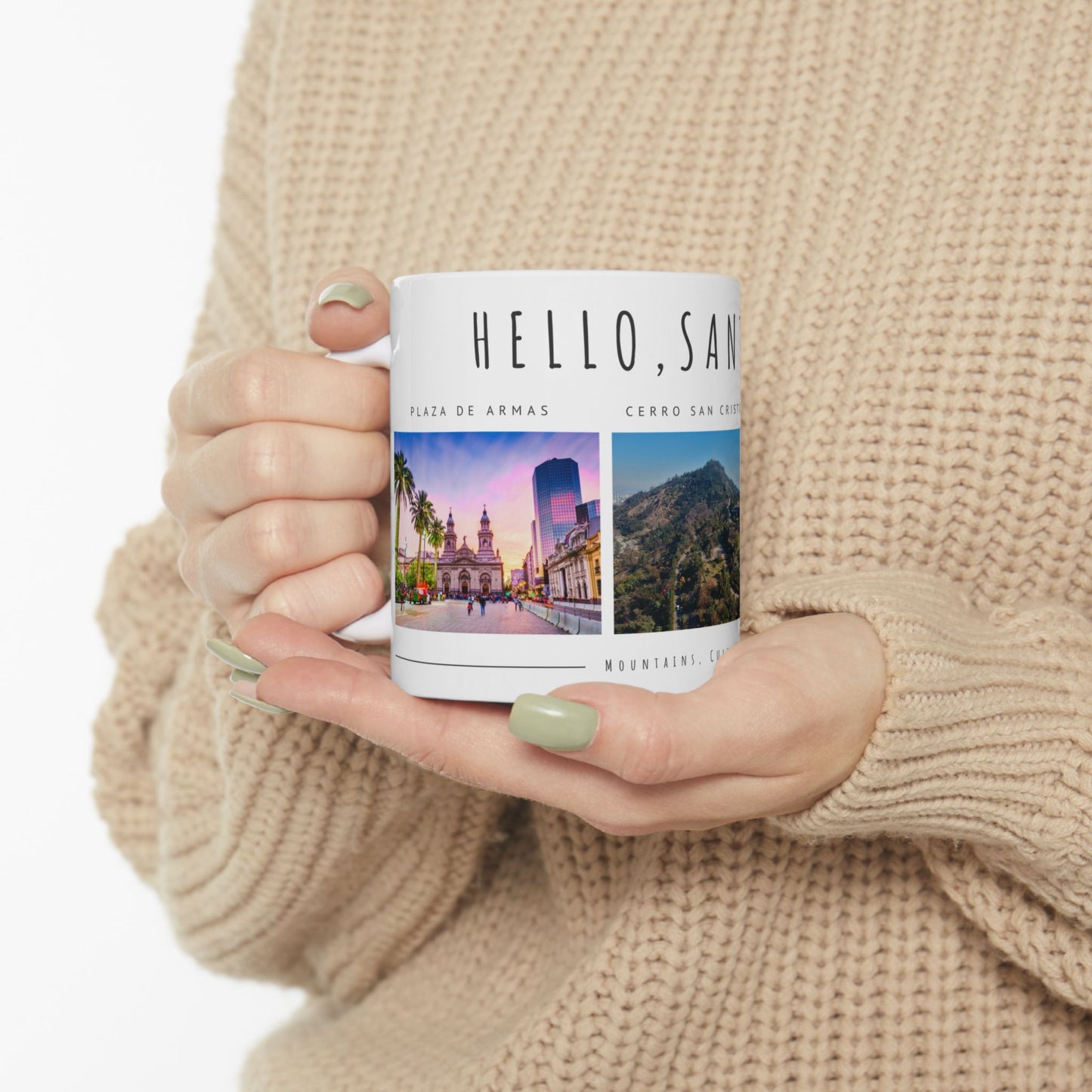 Hello, Santiago! Scenic Ceramic Mug - 11oz & 15oz - 12102