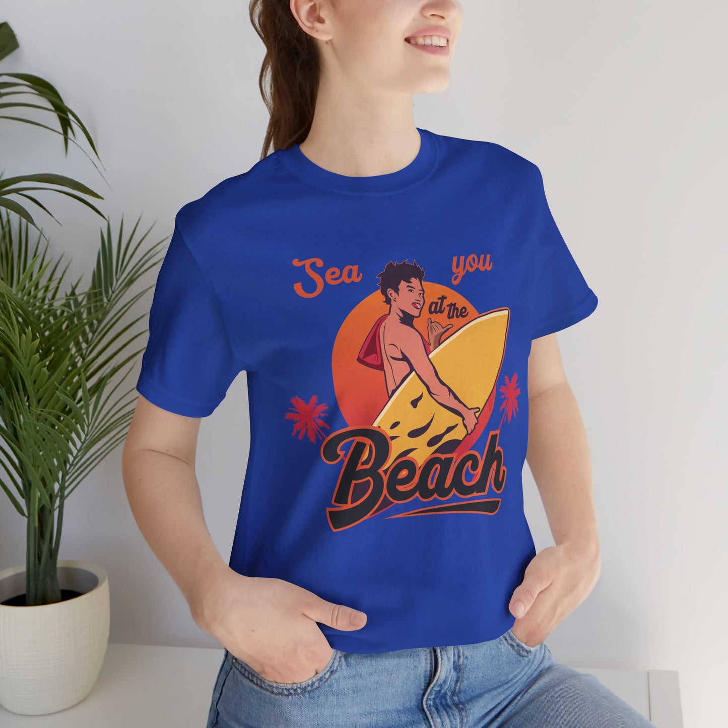 See You At The Beach - Unisex Jersey Short Sleeve Tee - 13138