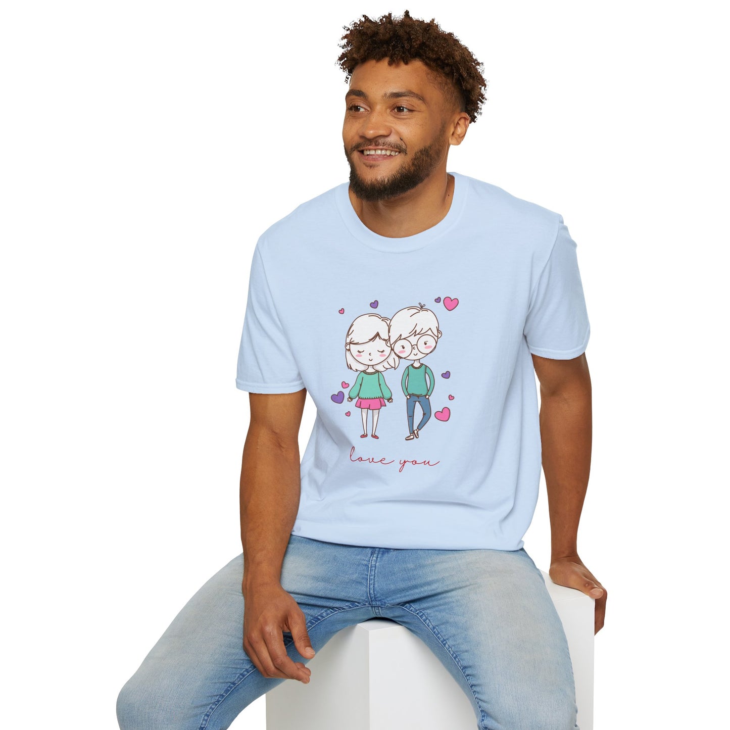 Cute Couple, Love You - Unisex Softstyle T-Shirt - 11528