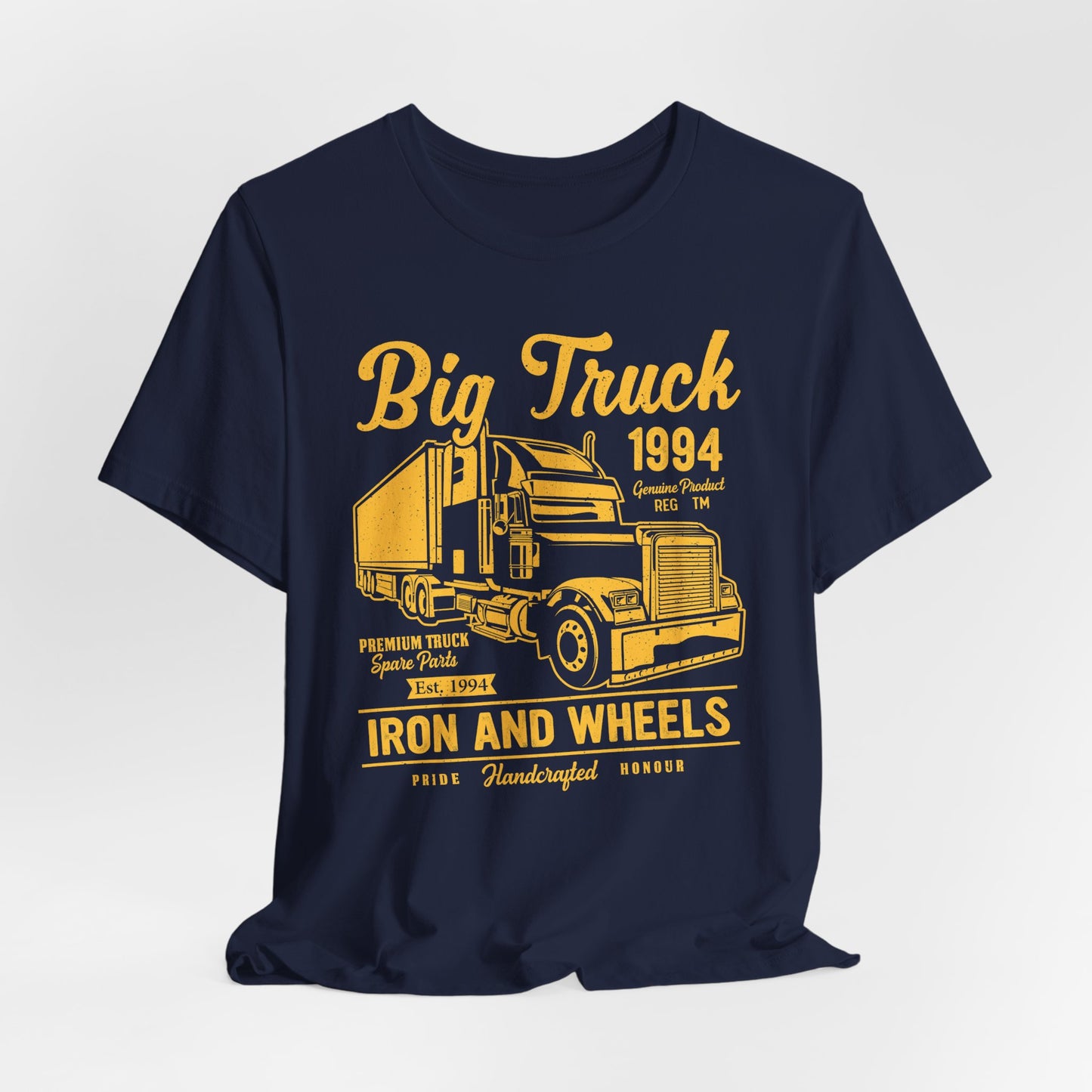 Car & Truck: Big Truck, Iron & Wheels - Unisex Jersey Short Sleeve Tee - 12572