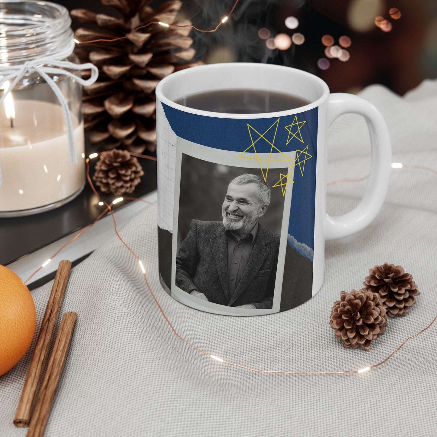 Personalized Father's Day Mug, Custom Ceramic Gifts for Grandpa, Unique Coffee Cup - 14064
