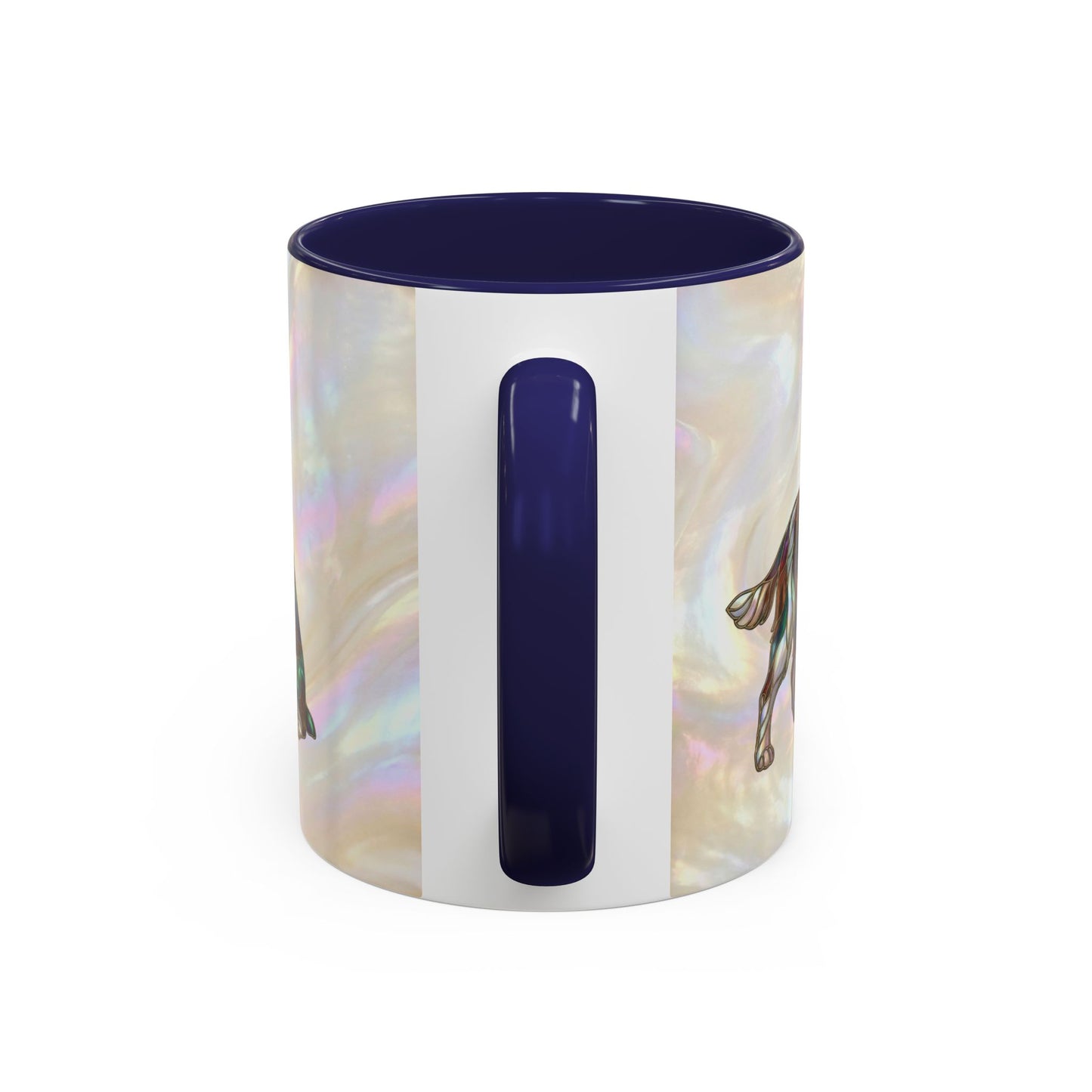 Springer Spaniel Accent Coffee Mug – Stained Glass Design 11/15oz - 14648
