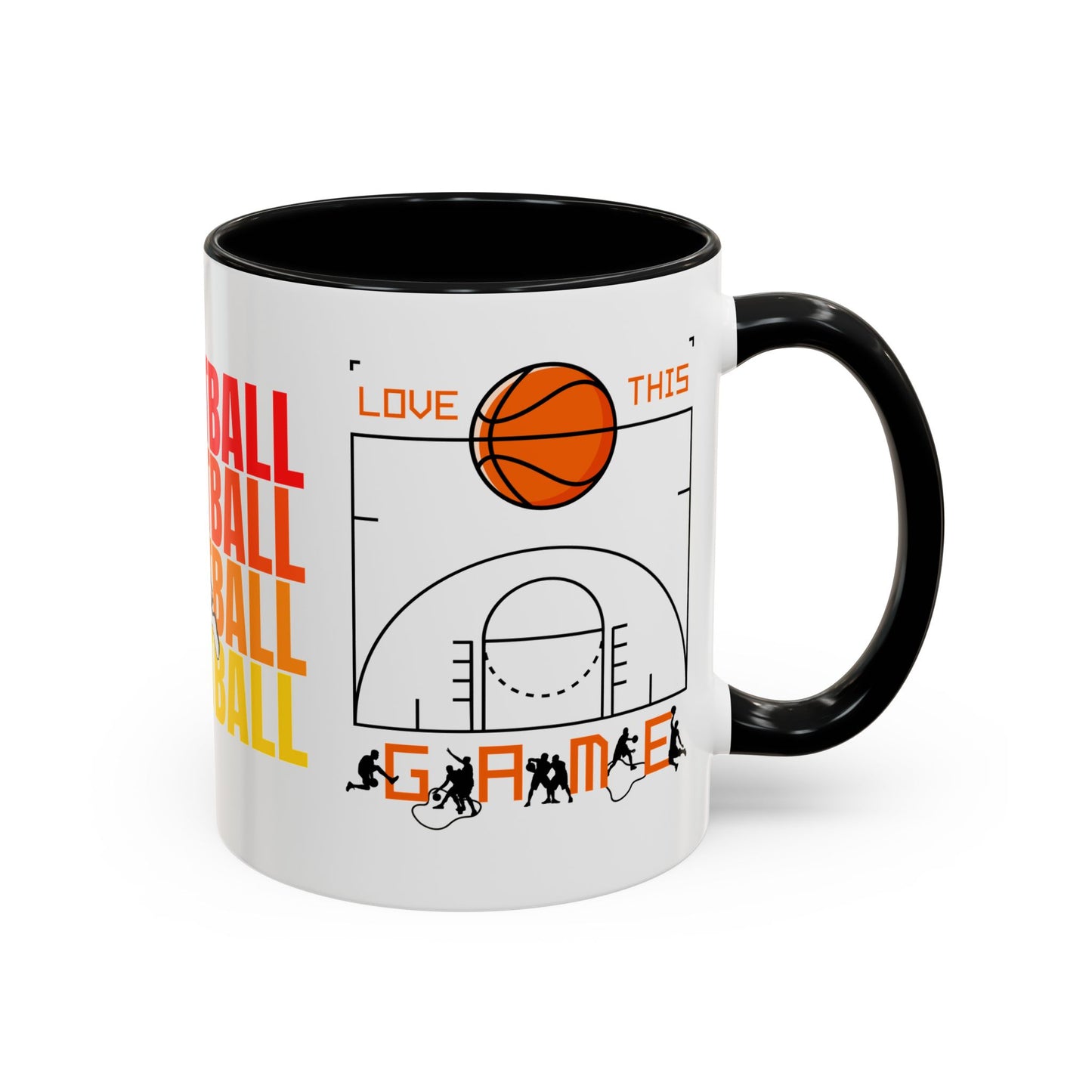 Basketball - Accent Coffee Mug (11, 15oz) - 10715