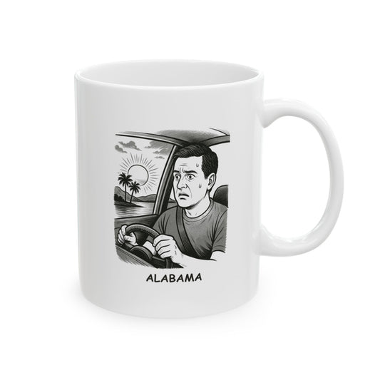 "Alabama: Where the sunsets are beautiful and the drivers are confused." Ceramic Mug - 12799