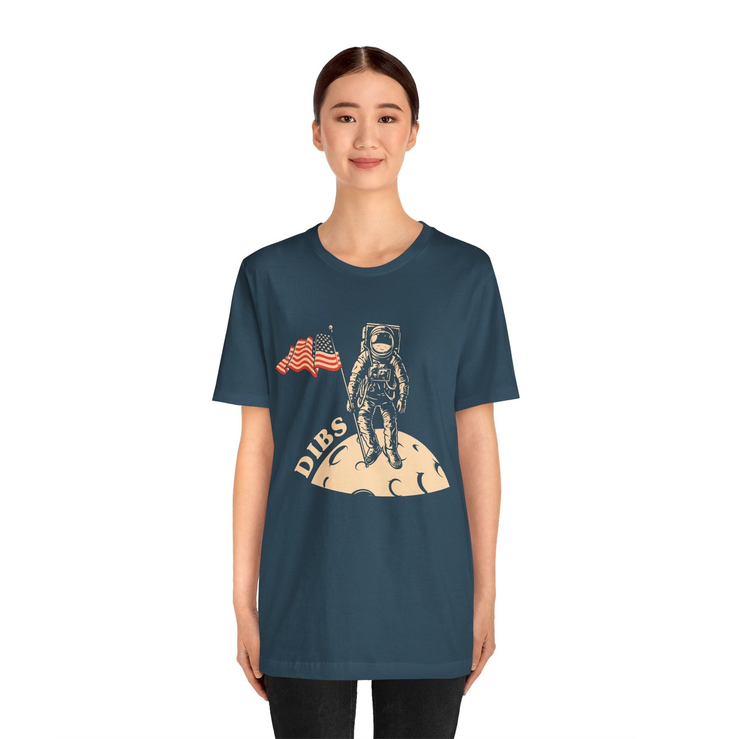 US, July 4th,  Astronaut Adventure Tee - DIBS on the Moon, Space Lover Shirt,  Unisex Astronaut Tee - 13737
