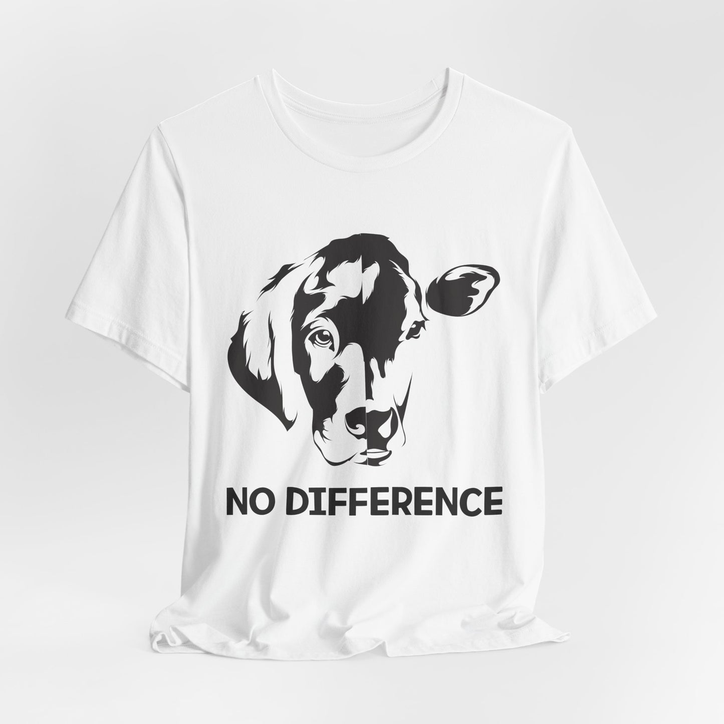 Vegan: No Difference - Unisex Jersey Short Sleeve Tee - 12422