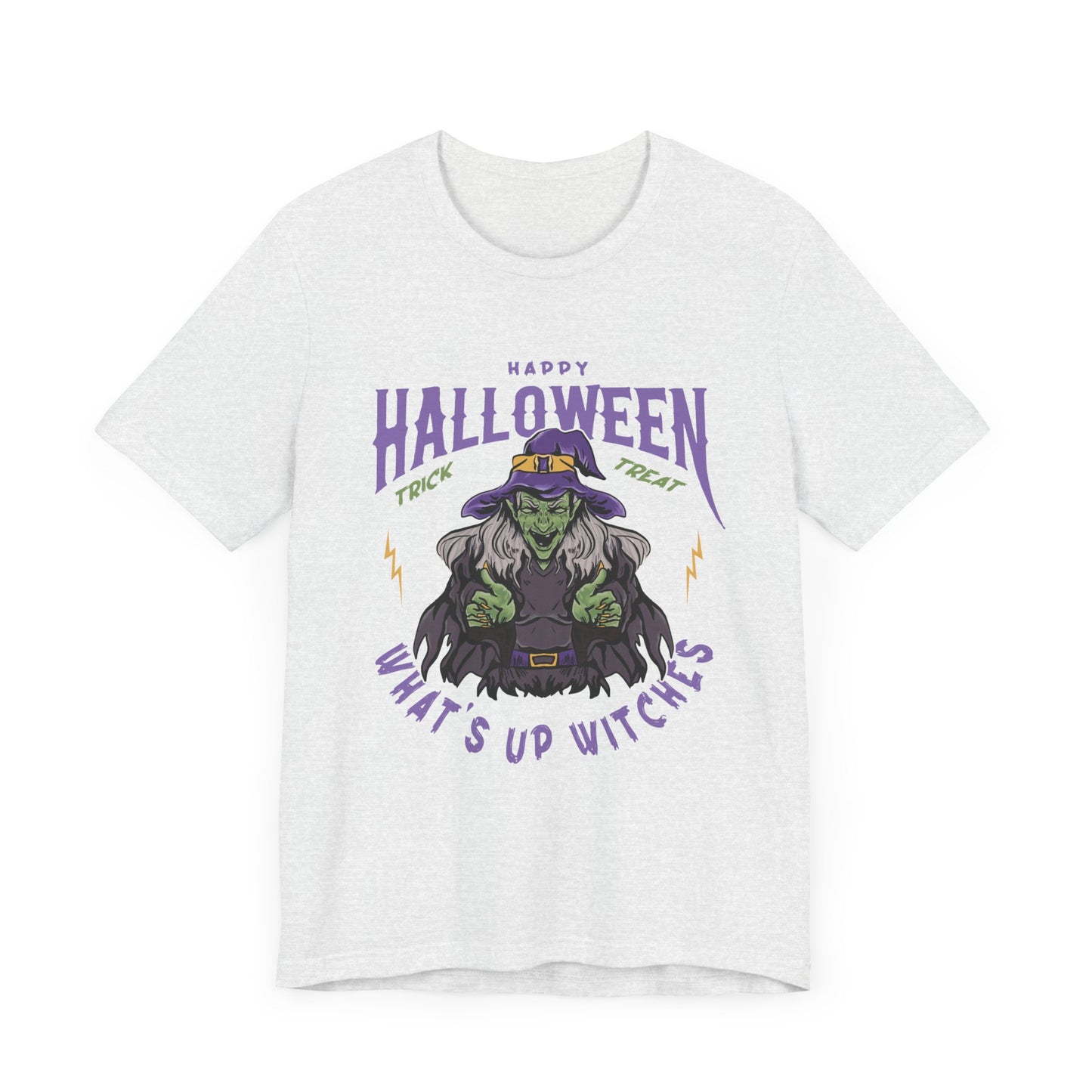 Happy Halloween, What's Up Witches  - Unisex Jersey Short Sleeve Tee