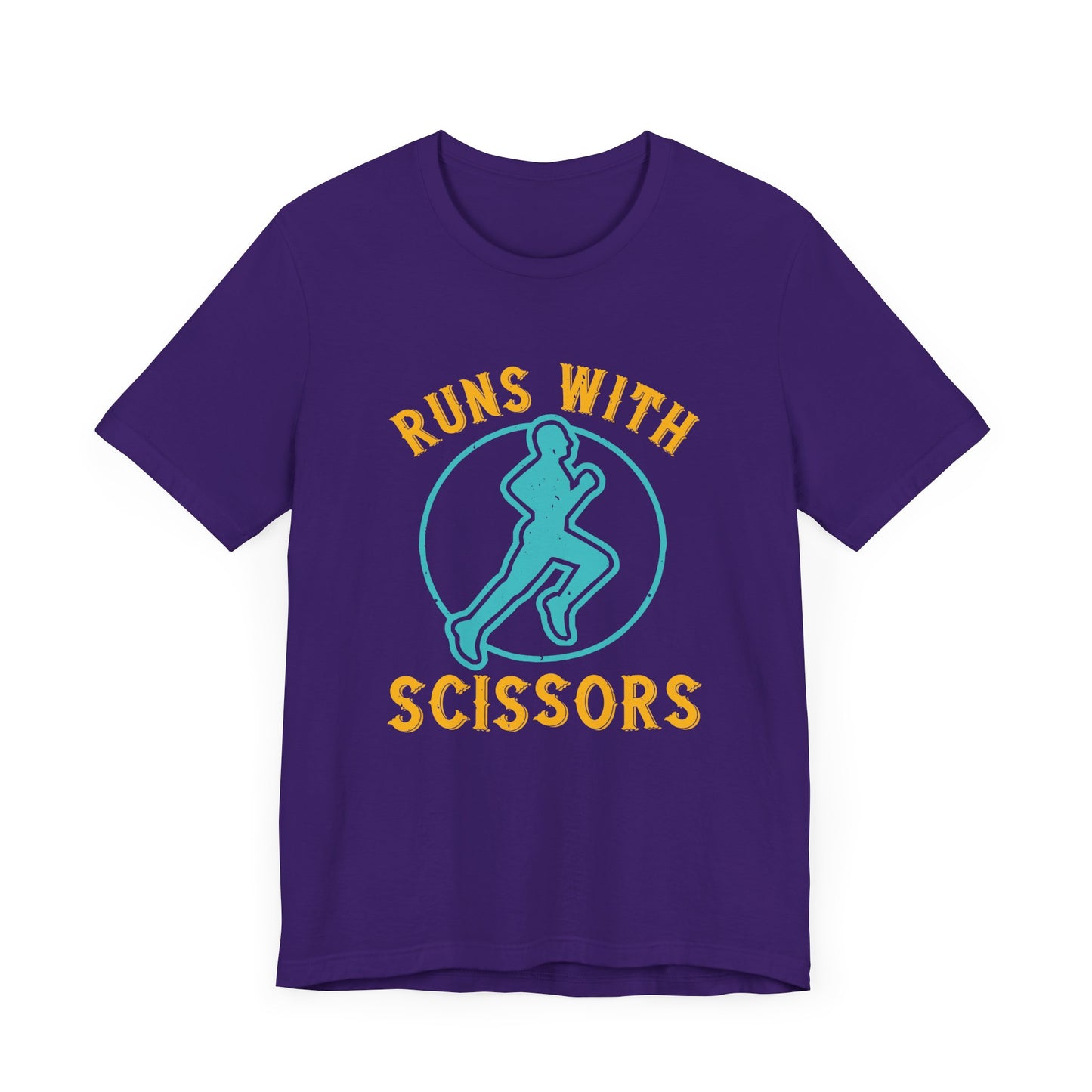 Run With Scissors - Unisex Jersey Short Sleeve Tee