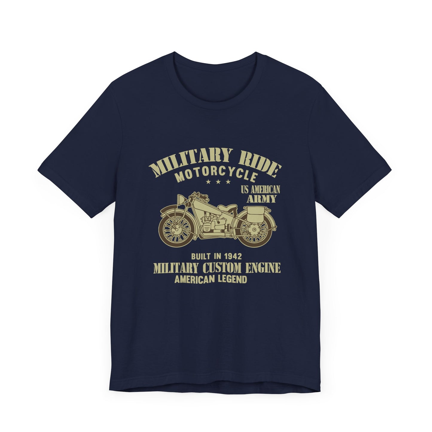 Military Ride Motorcycle - Unisex Jersey Short Sleeve Tee