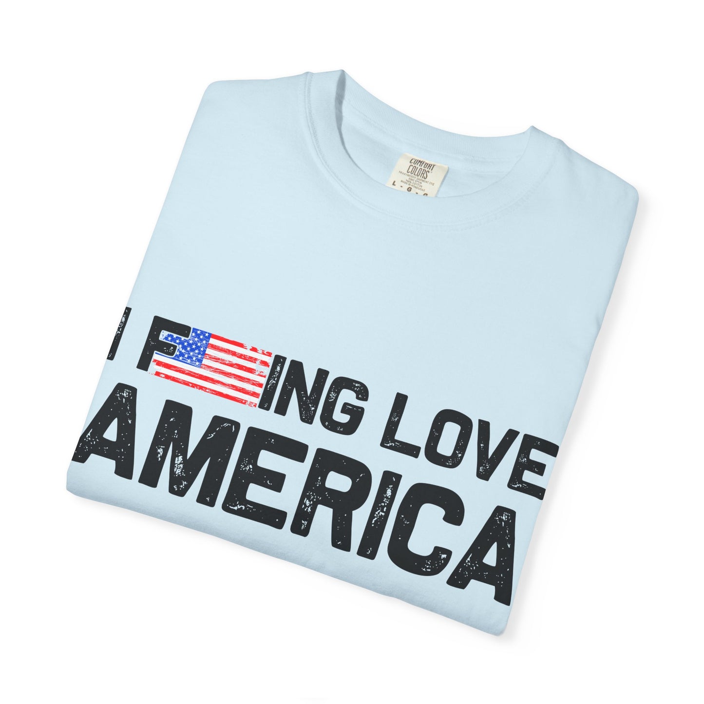 Unisex T-Shirt with Patriotic Love for America, Casual Tee, Independence Day Gift, Love America Shirt, Gift for Patriot - 13654