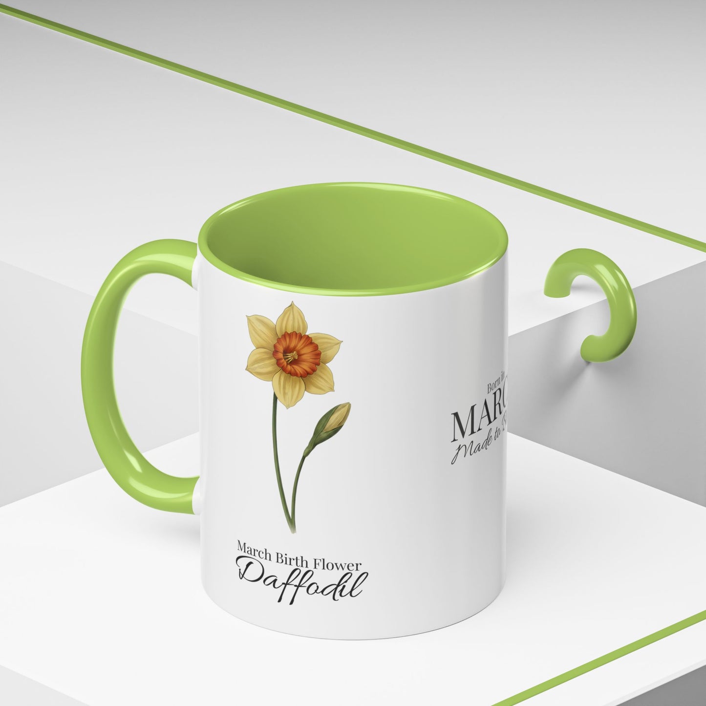 March Daffodil Coffee Mug – Born in March, Made to Bloom | March Birth Flower Gift - 14731