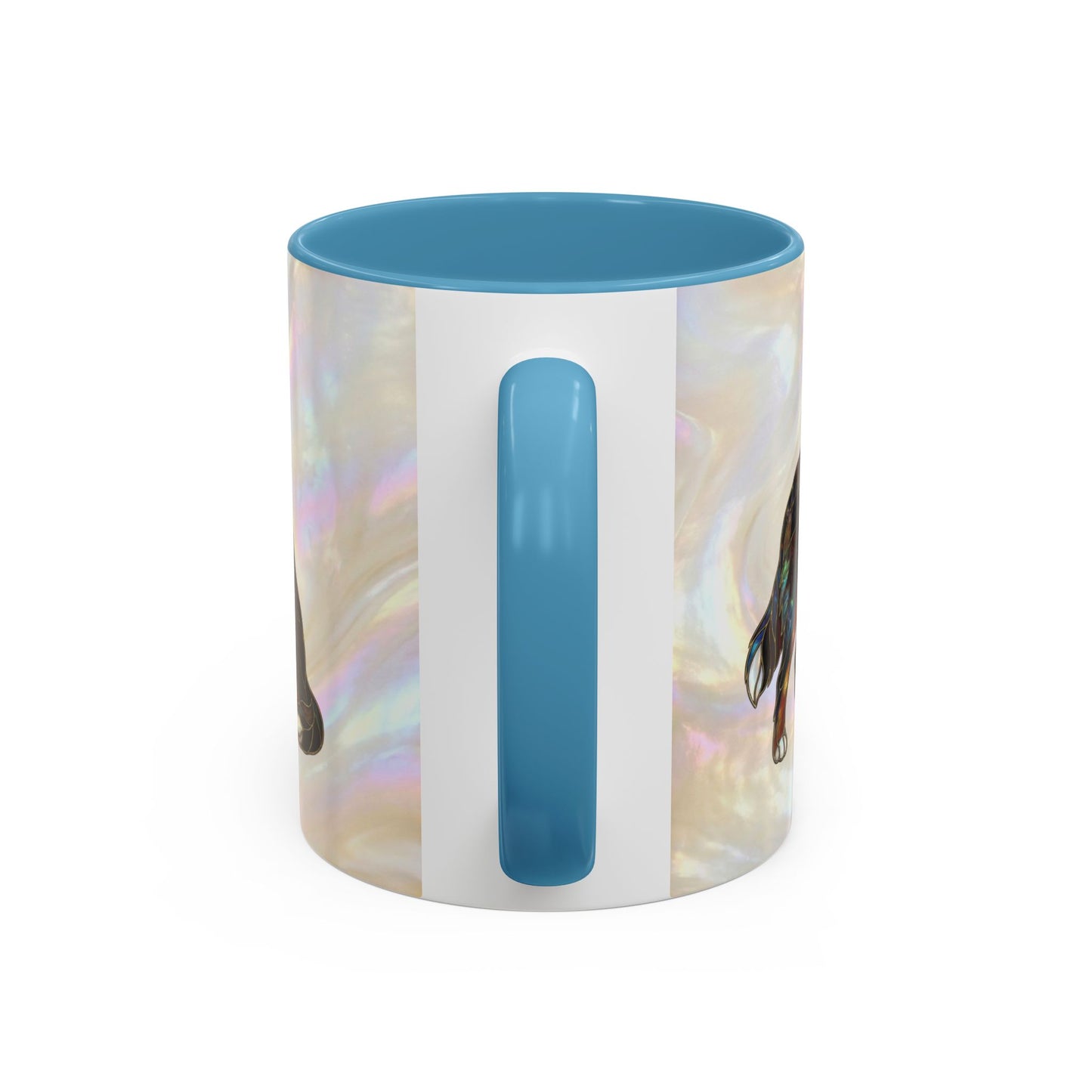 Bernese Mountain Dog Accent Coffee Mug — Stained Glass Design (11/15 oz) - 14617