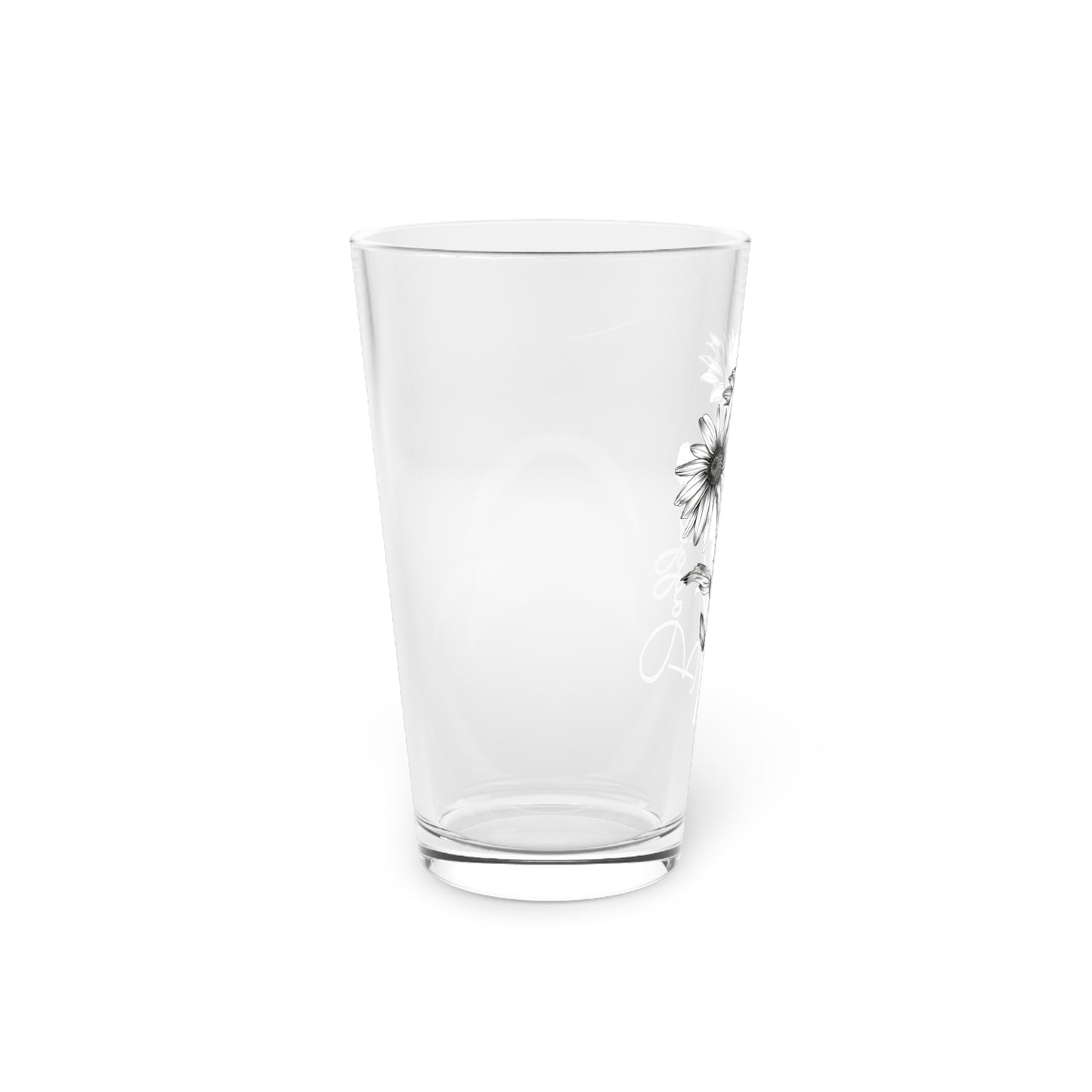 Daisy Flowers, Customizable - Pint Glass, 16oz