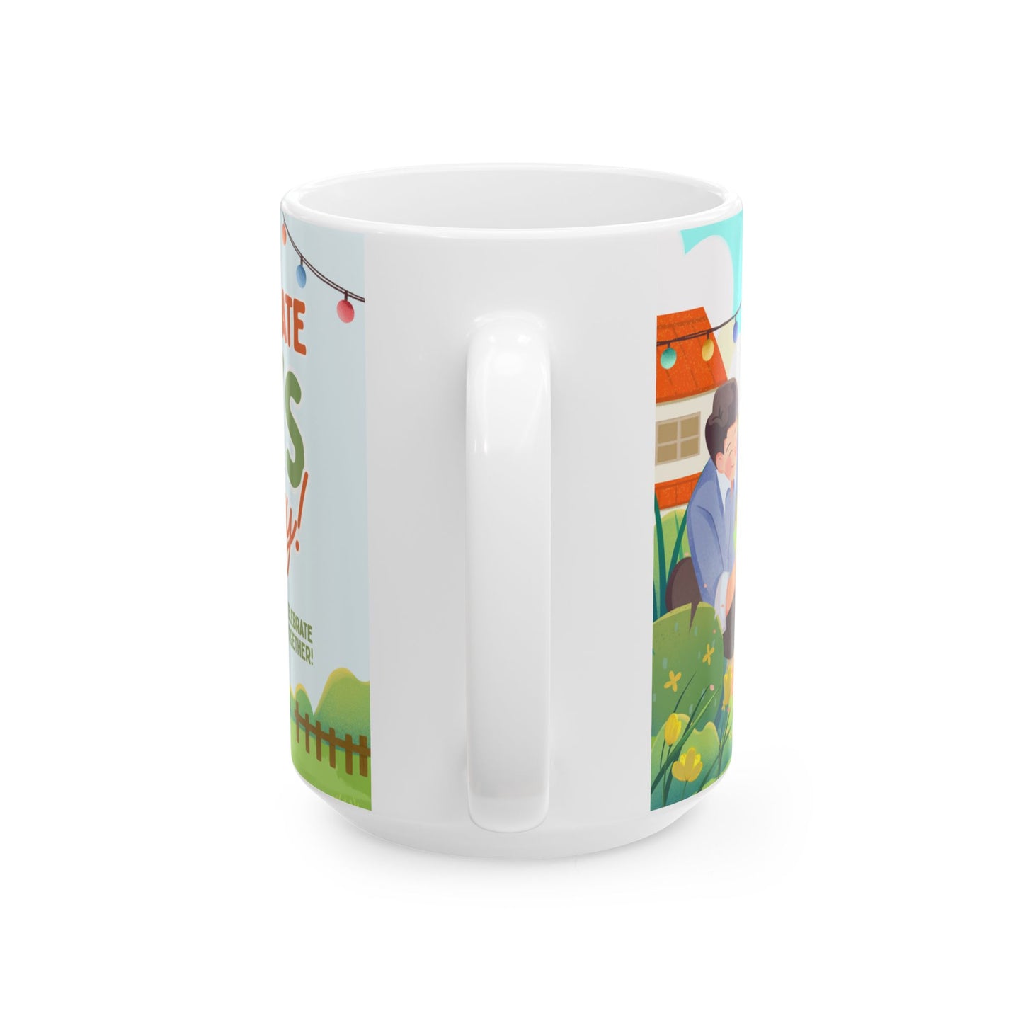 Happy Father’s Day Ceramic Mug - Celebrate Dad, Gift for Him, Father's Day Mug, Funny Dad Gifts, Unique Coffee Cup - 14066