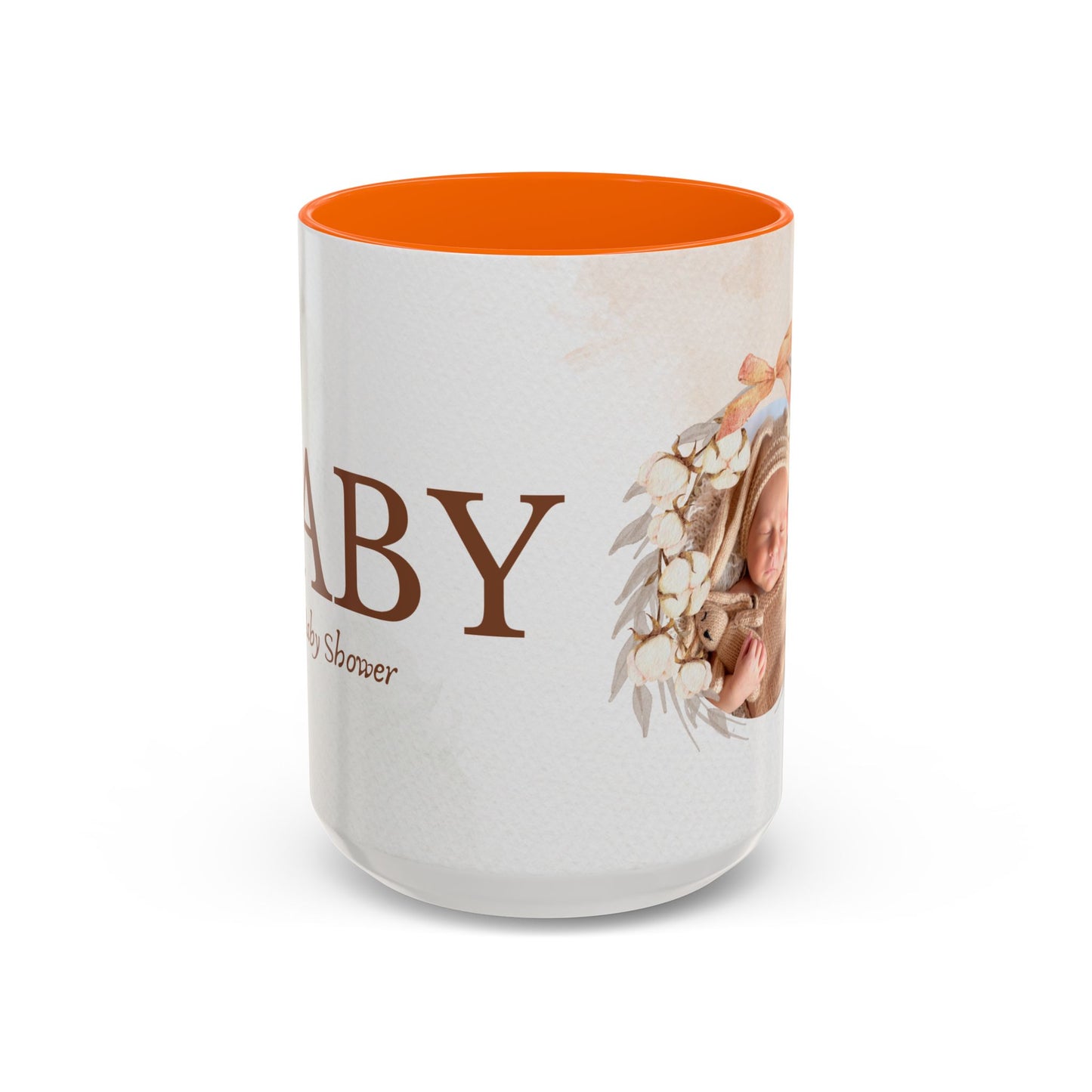 Oh Baby, Samira's Baby Shower, Customizable - Accent Coffee Mug (11, 15oz) - 10882