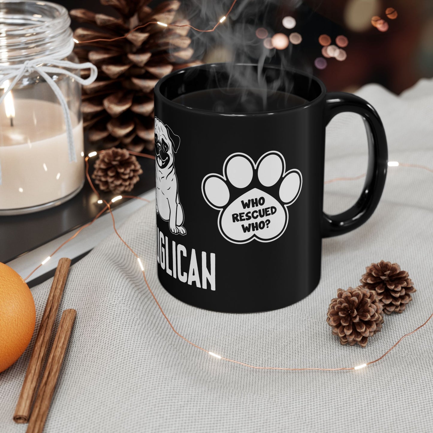 Republican, French Bulldog - Black Mug (11oz, 15oz)