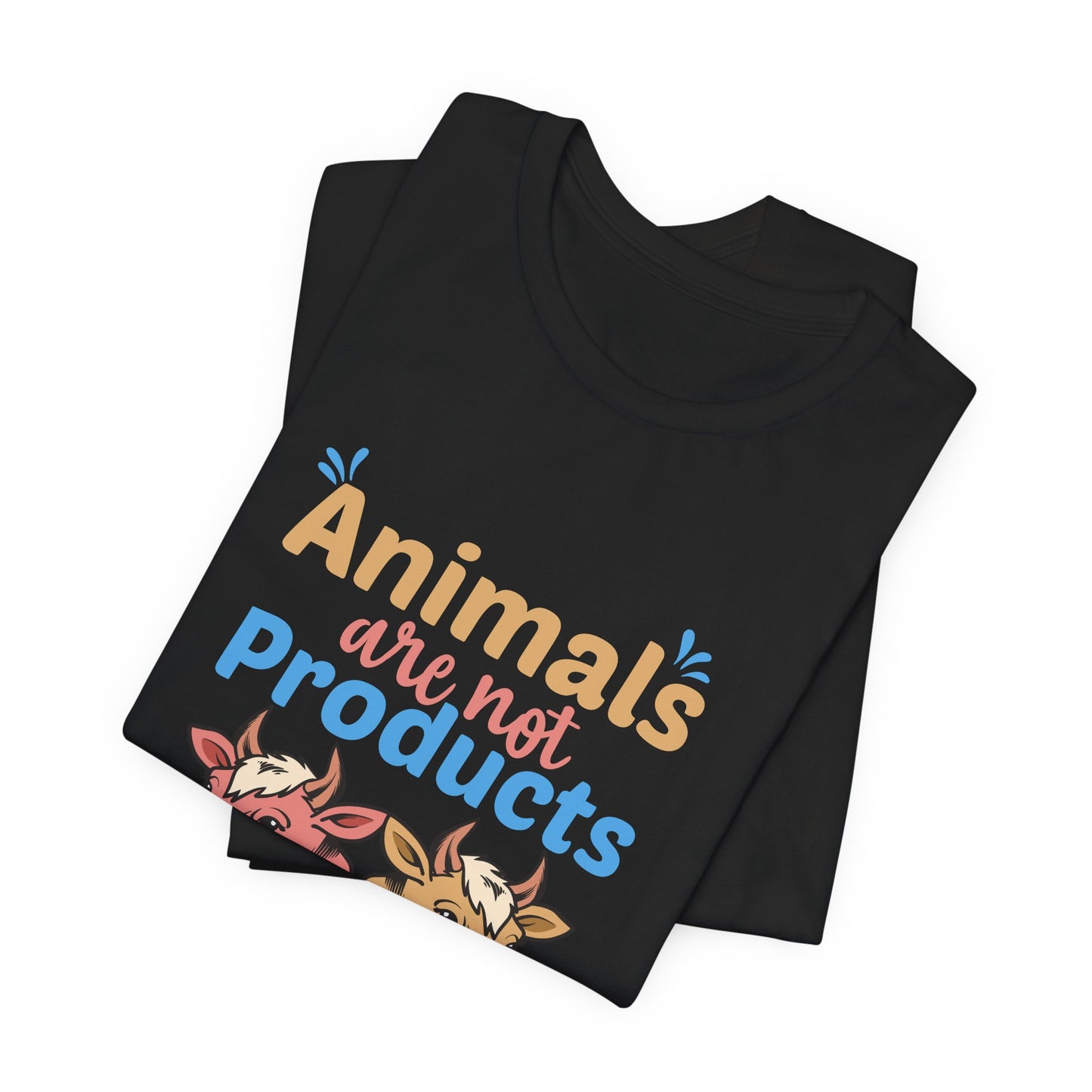 Vegan: Animals Are Not Products, Go Vegan - Unisex Jersey Short Sleeve Tee - 12353