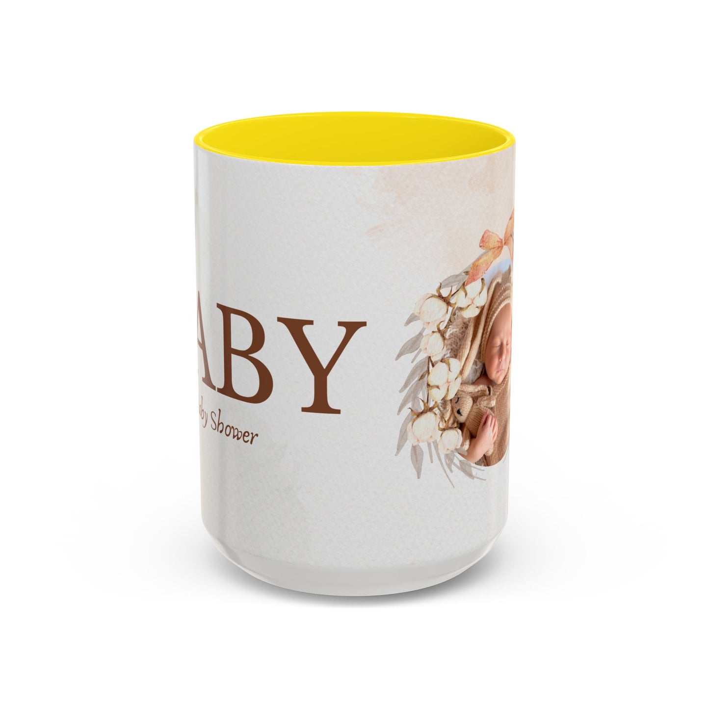 Oh Baby, Samira's Baby Shower, Customizable - Accent Coffee Mug (11, 15oz) - 10882