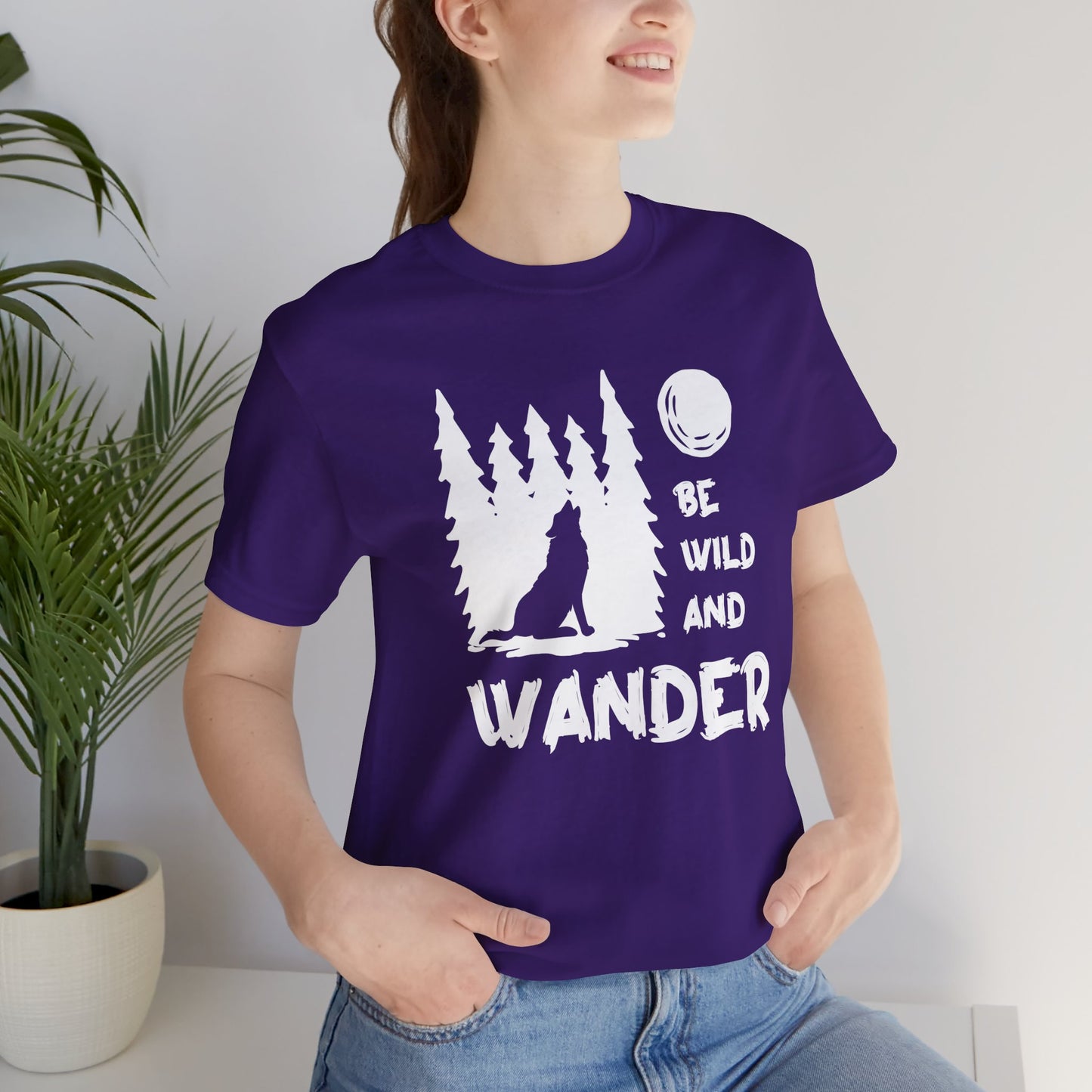 Camping: Be Wild & Wander - Unisex Jersey Short Sleeve Tee - 12632