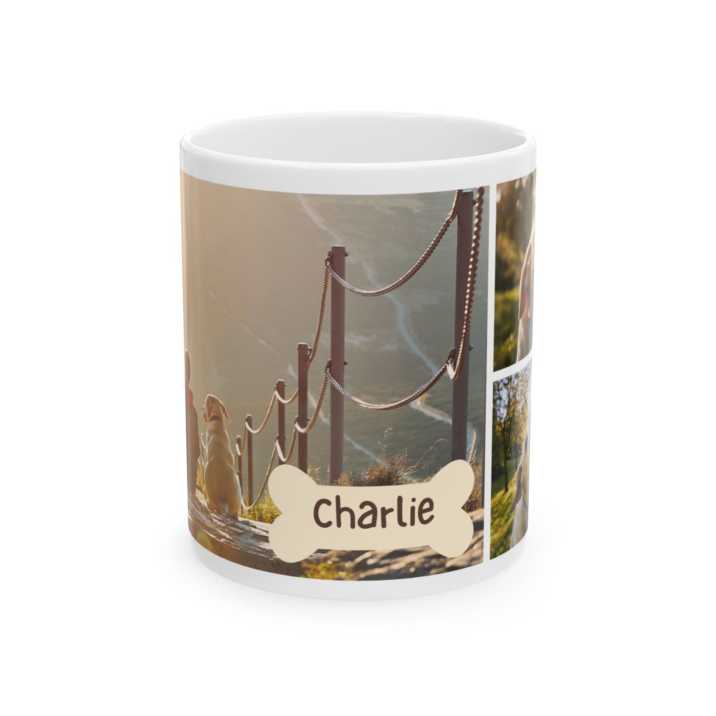 Personalized Pet Lover Mug, Dog Owner Gift, Custom Photo Cup, Cute Ceramic Drinkware, Unique Pet Memory - 14161